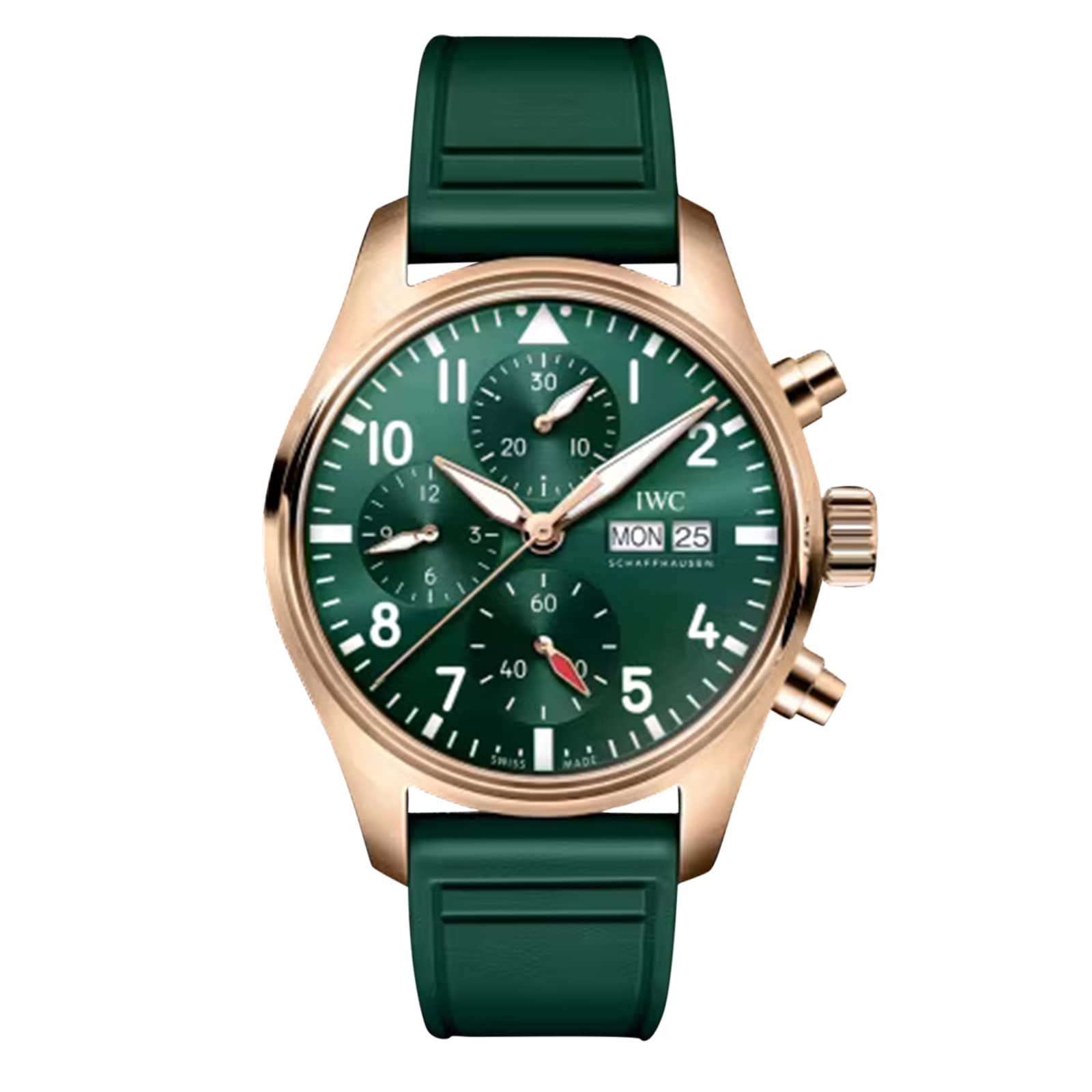 z3b0dmywiq0.jpg IWC Pilot Chronograph 41mm Mens Watch Green MPN: IW388110 - Image 1