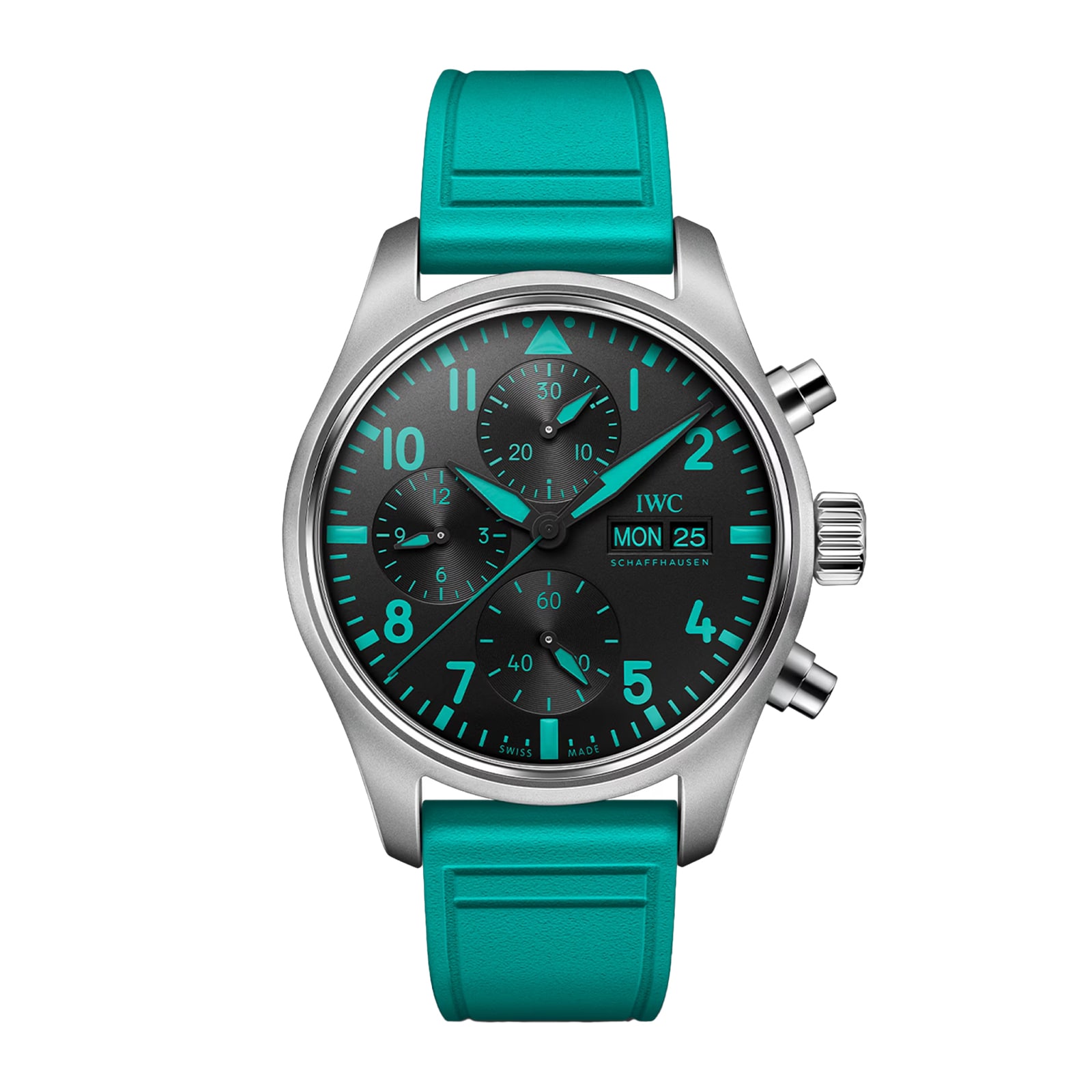 5fe1enoxkla.jpg IWC Pilot Chronograph Mercedes - AMG Petronas Formula One Team 41mm Mens Watch Black MPN: IW388108 - Image 1