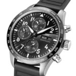 IWC Pilot Performance Chronograph 41mm AMG Mens Watch Black Rubber  MPN: IW388305 - Image 3
