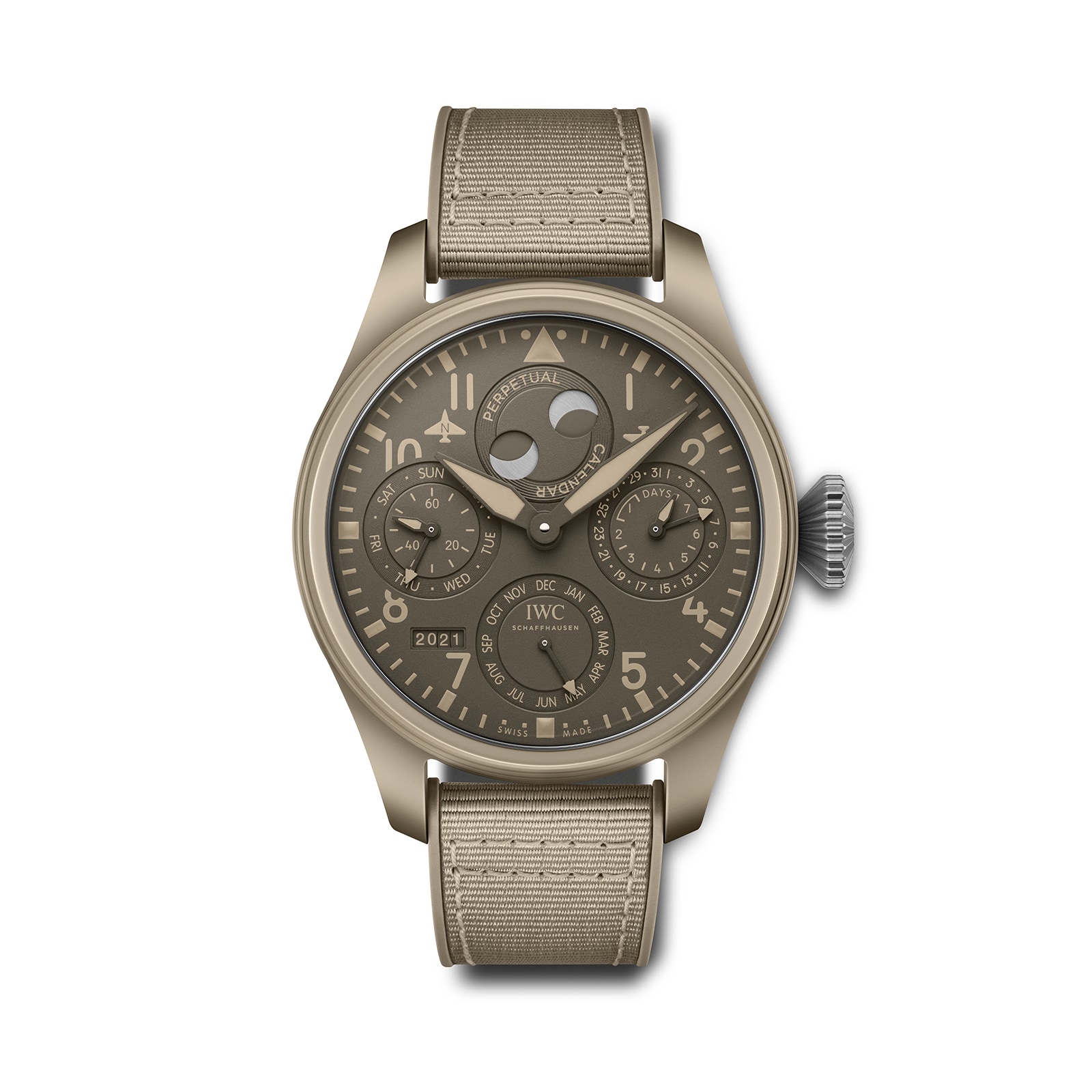h4hkmmnyynd.jpg IWC Big Pilot's Watch Perpetual Calendar Top Gun Edition "Mojave Desert" MPN: IW503004 - Image 1