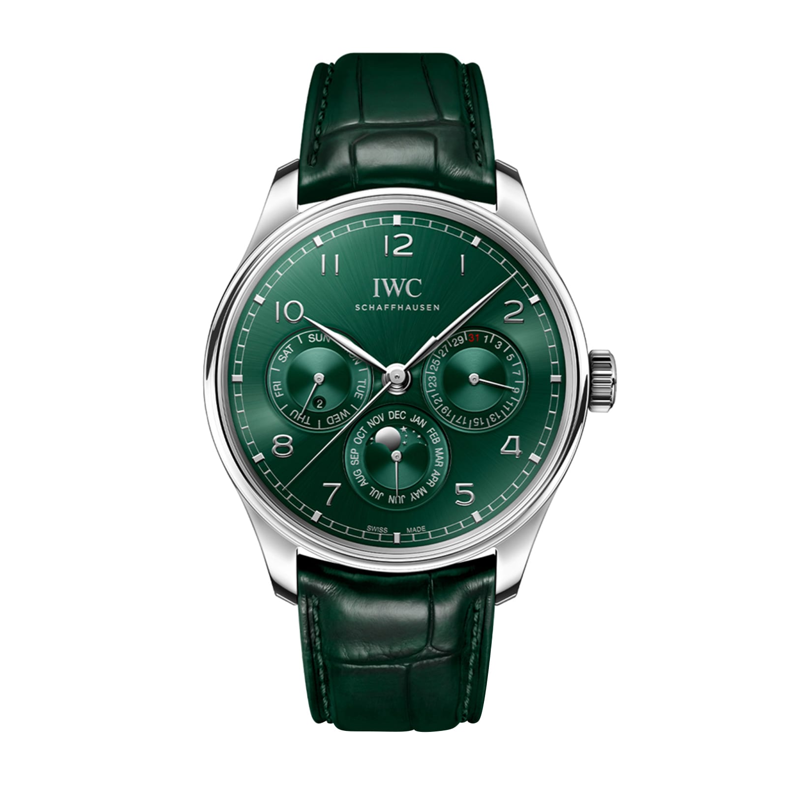 d2cpekdi0ed.jpg IWC Portugieser Automatic 42mm Mens Watch Green MPN: IW344207 - Image 1