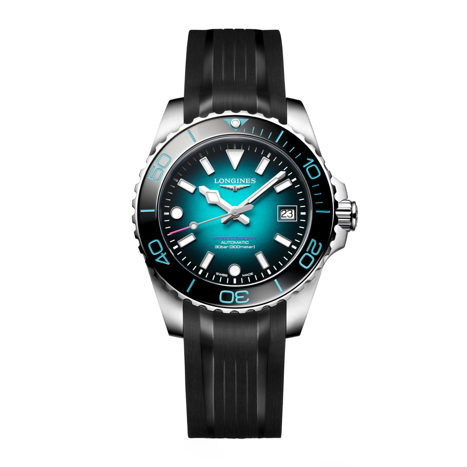 zhee3brxdmt.jpg Longines HydroConquest 2026 CommonWealth Games Limited Edition 39mm Mens Watch Teal MPN: L37794099 - Image 1