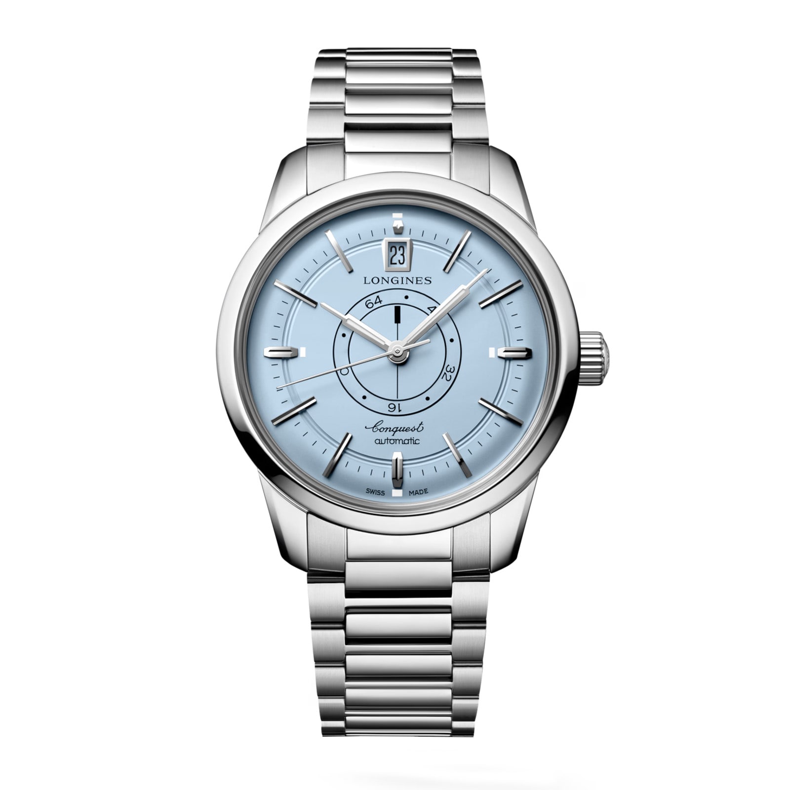 n4y0aeujoao.jpg Longines Conquest Heritage Central Power Reserve 38mm Mens Watch Blue MPN: L16484926 - Image 1