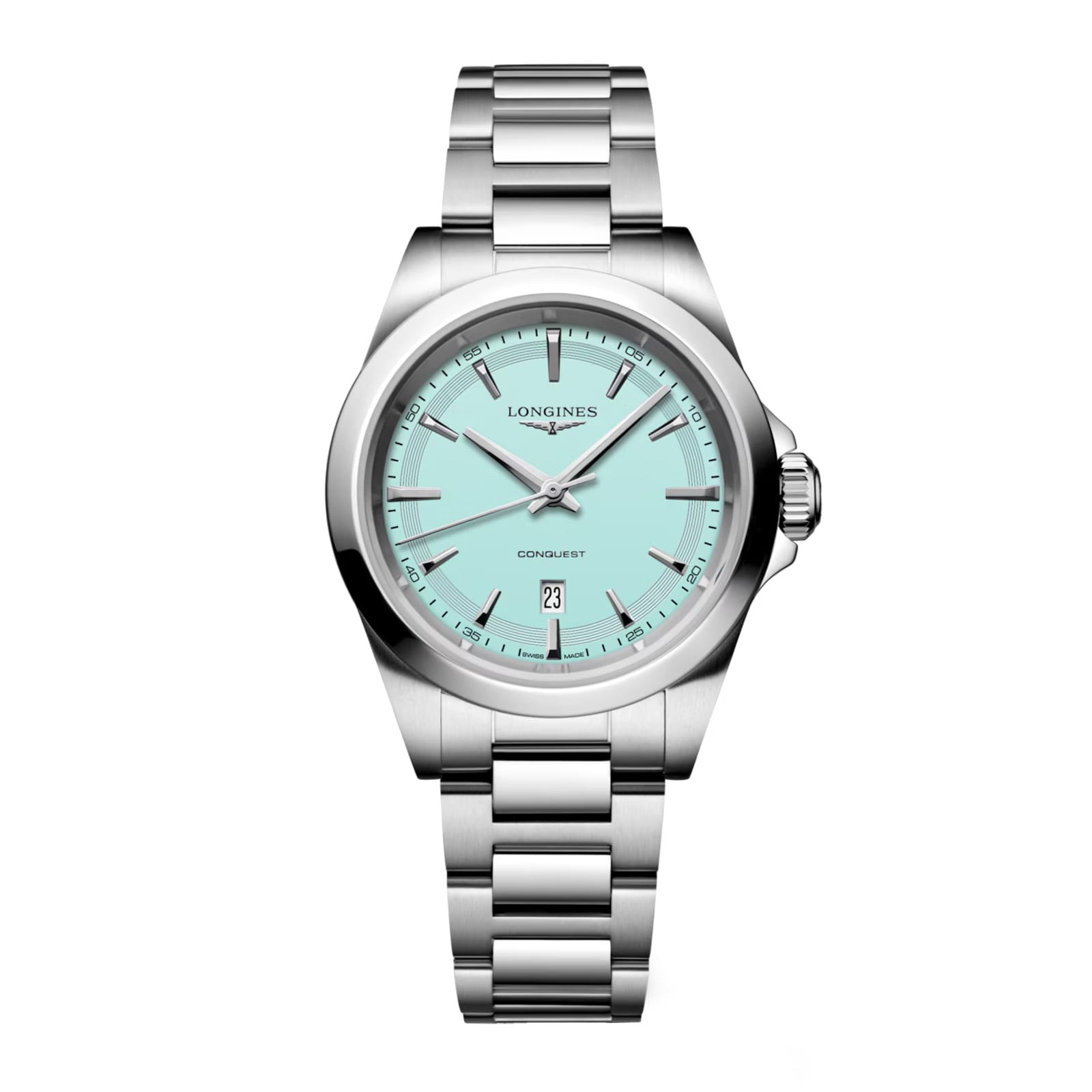 p311wpoyb0e.jpg Longines Conquest Quartz 30mm Ladies Watch Mint MPN: L33504926 - Image 1