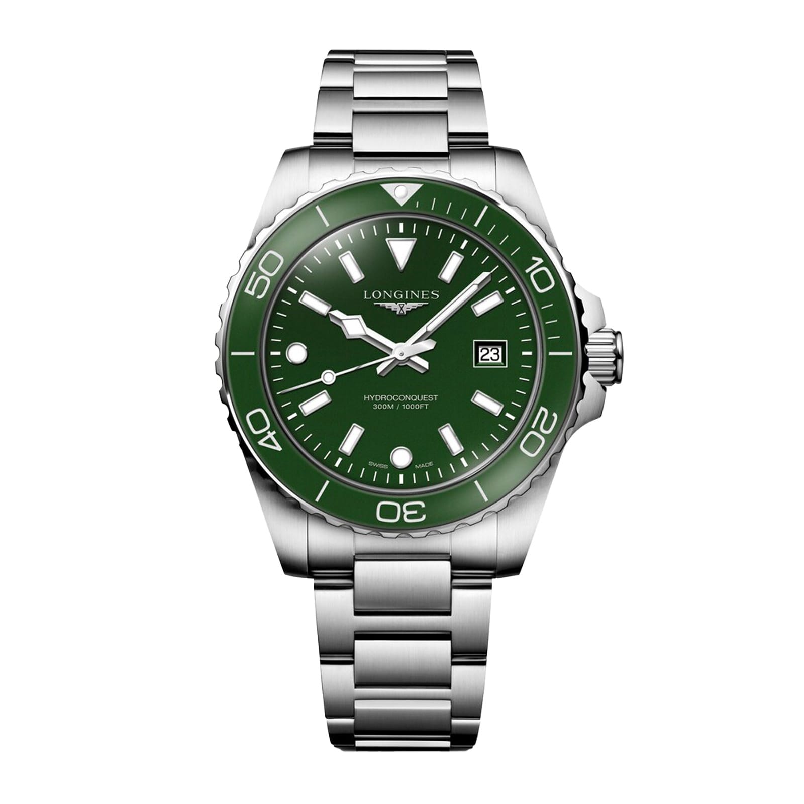 cki1t1y4vmo.jpg Longines HydroConquest Quartz 42mm Mens Watch Green MPN: L37694066 - Image 1