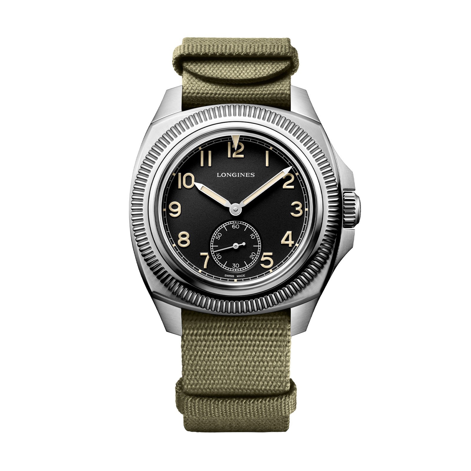 eh34uoadnwq.jpg Longines Majetek Black and Khaki Automatic 43mm Mens Watch MPN: L28384538 - Image 1