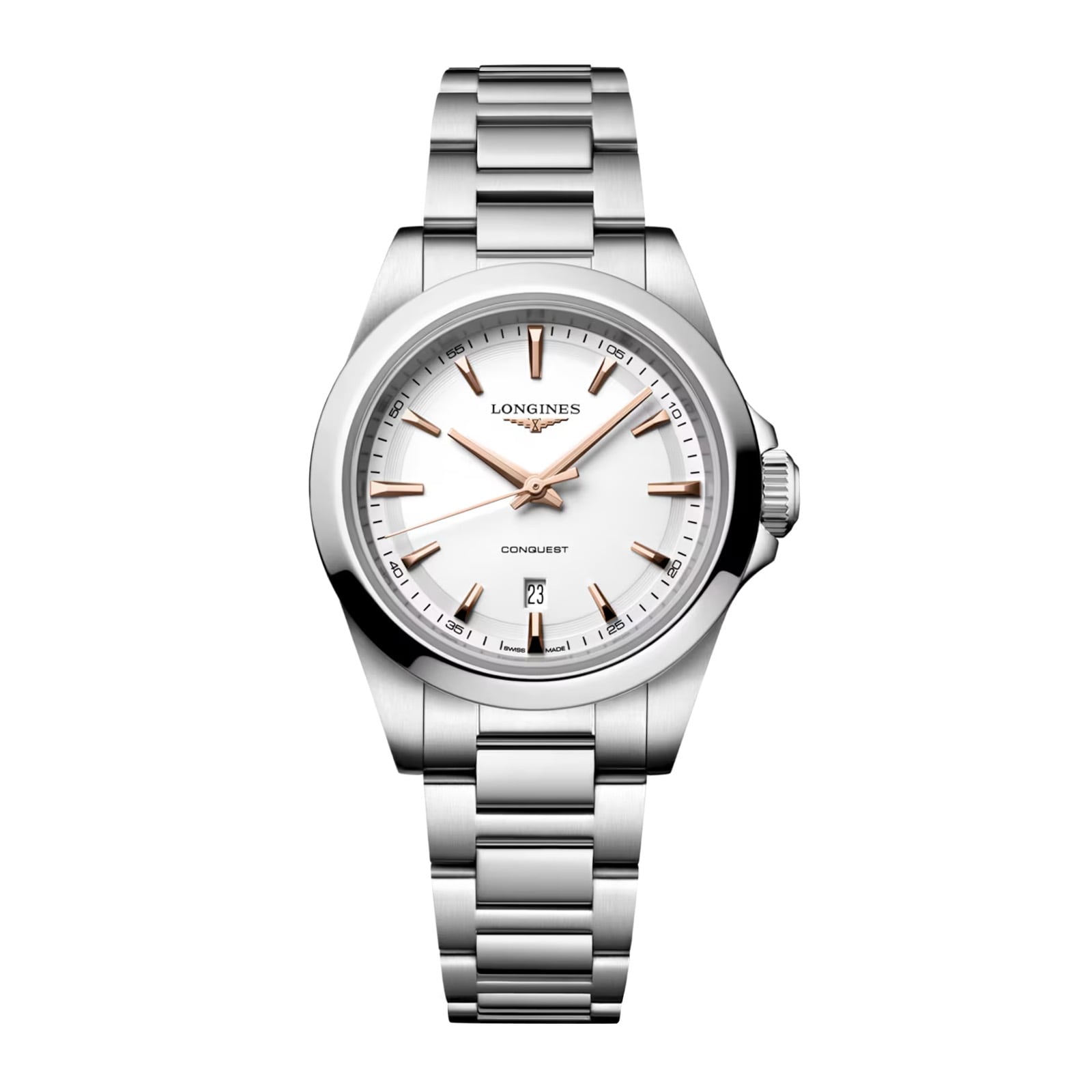 25k2bm3yegu.jpg Longines Conquest Quartz 30mm Ladies Watch White MPN: L33504186 - Image 1