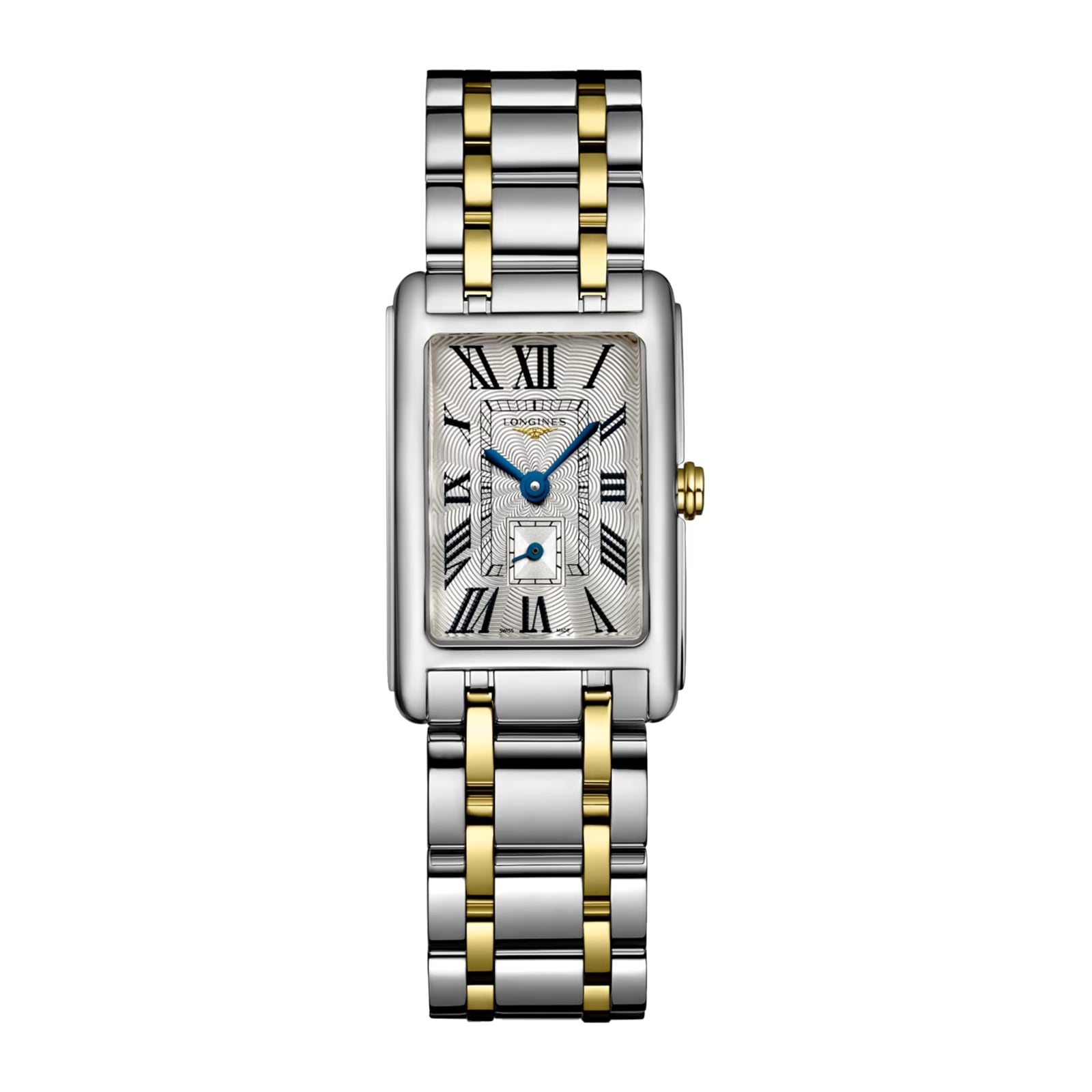 asmaxwiv250.jpg Longines DolceVita 20.8mm X 32mm Stainless Steel and Yellow Gold Ladies Watch MPN: L52555707 - Image 1