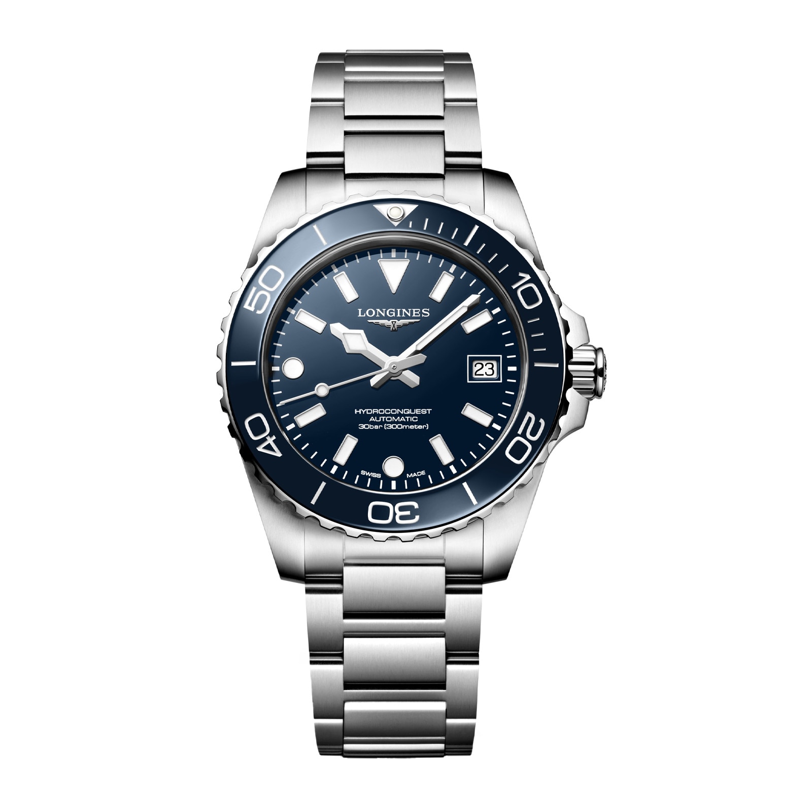 kg0akug3sct.jpg Longines HydroConquest 39mm Mens Watch Blue MPN: L37794966 - Image 1