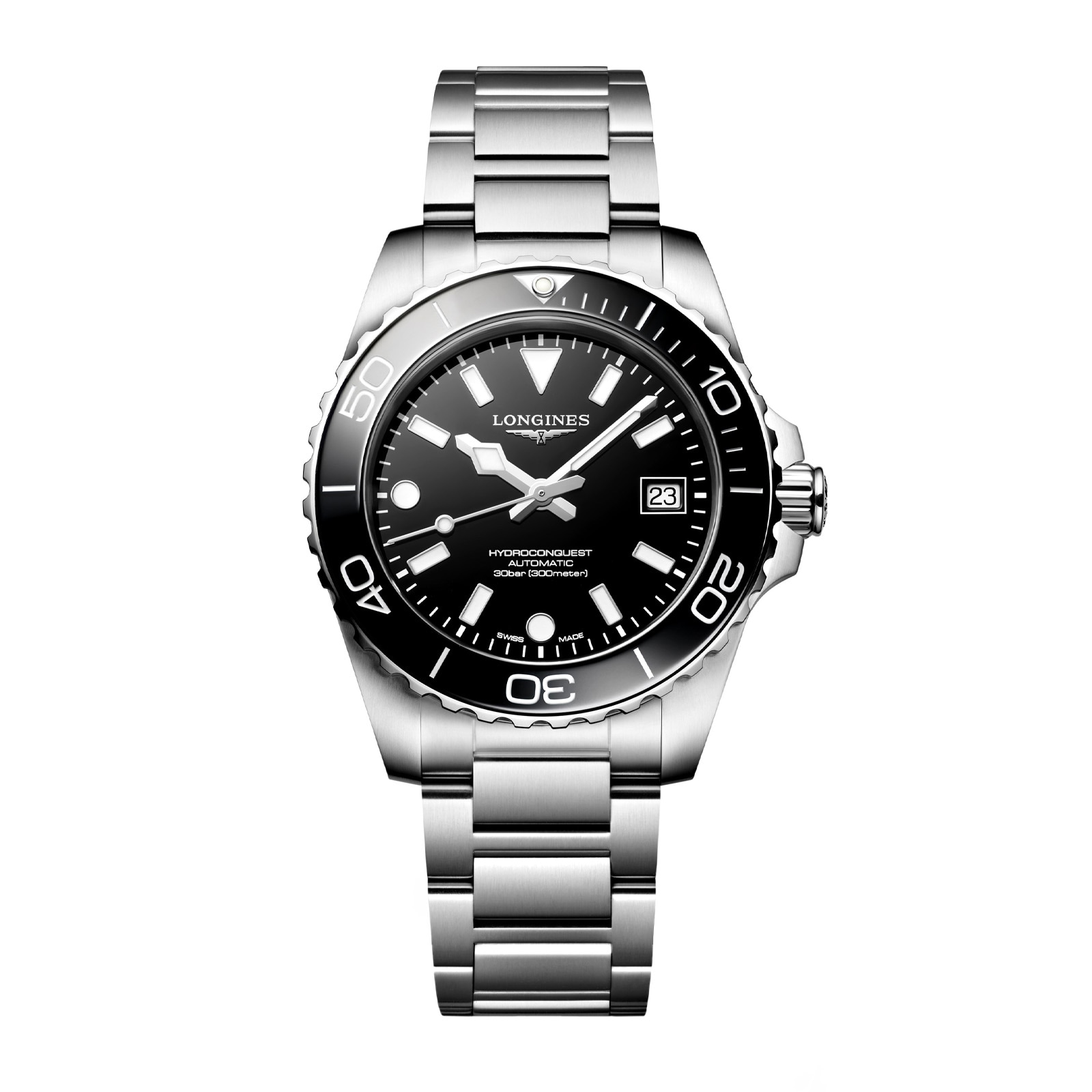 f1yyyqdk5we.jpg Longines HydroConquest 39mm Mens Watch Black MPN: L37794566 - Image 1