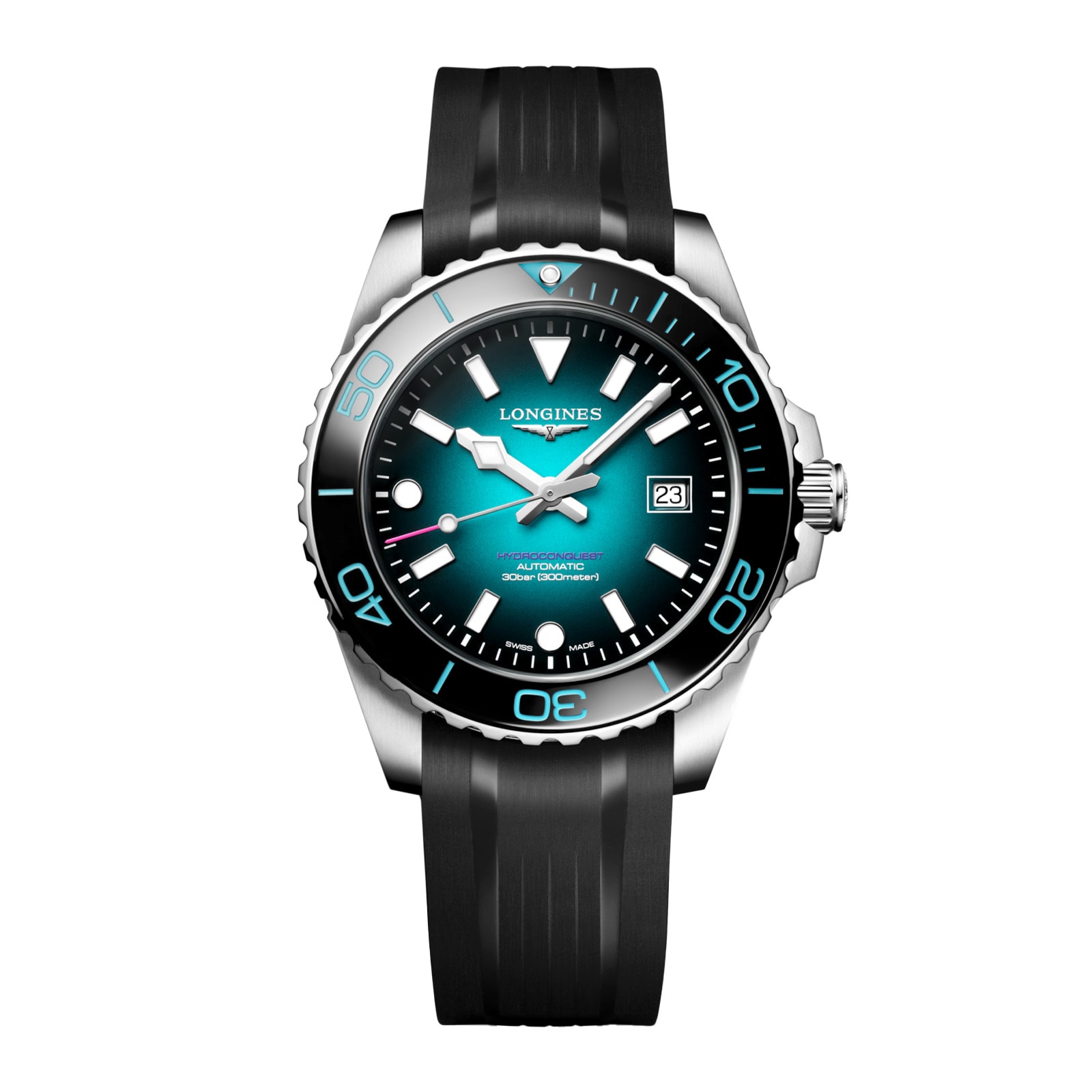 obc43btlxyg.jpg Longines HydroConquest 2026 CommonWealth Games Limited Edition 42mm Mens Watch Teal MPN: L37884099 - Image 1