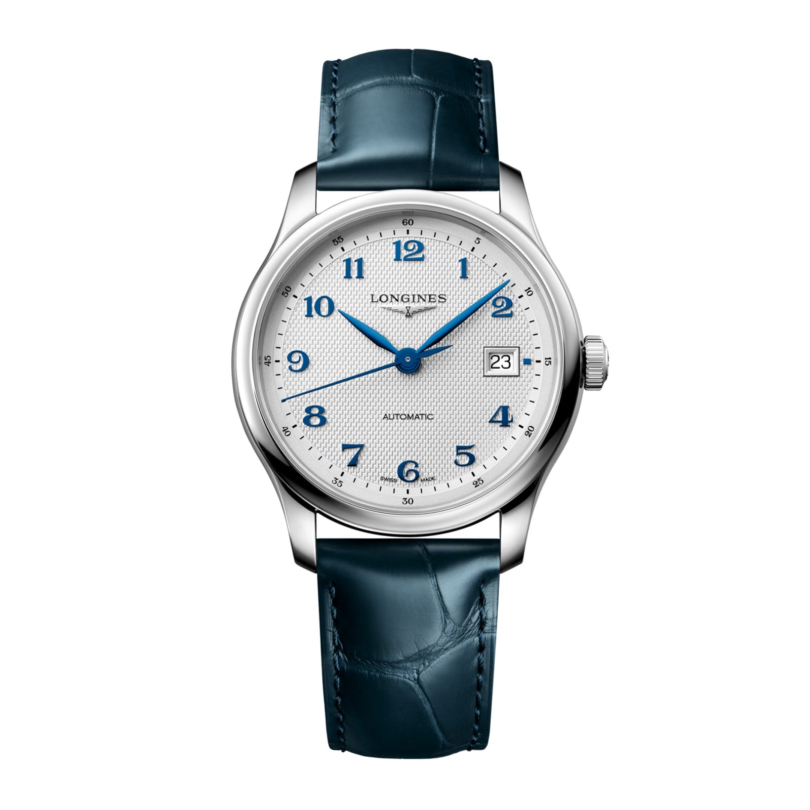 skeucjolugx.jpg Longines Master Collection Automatic 39mm Mens Watch Alligator MPN: L29494732 - Image 1