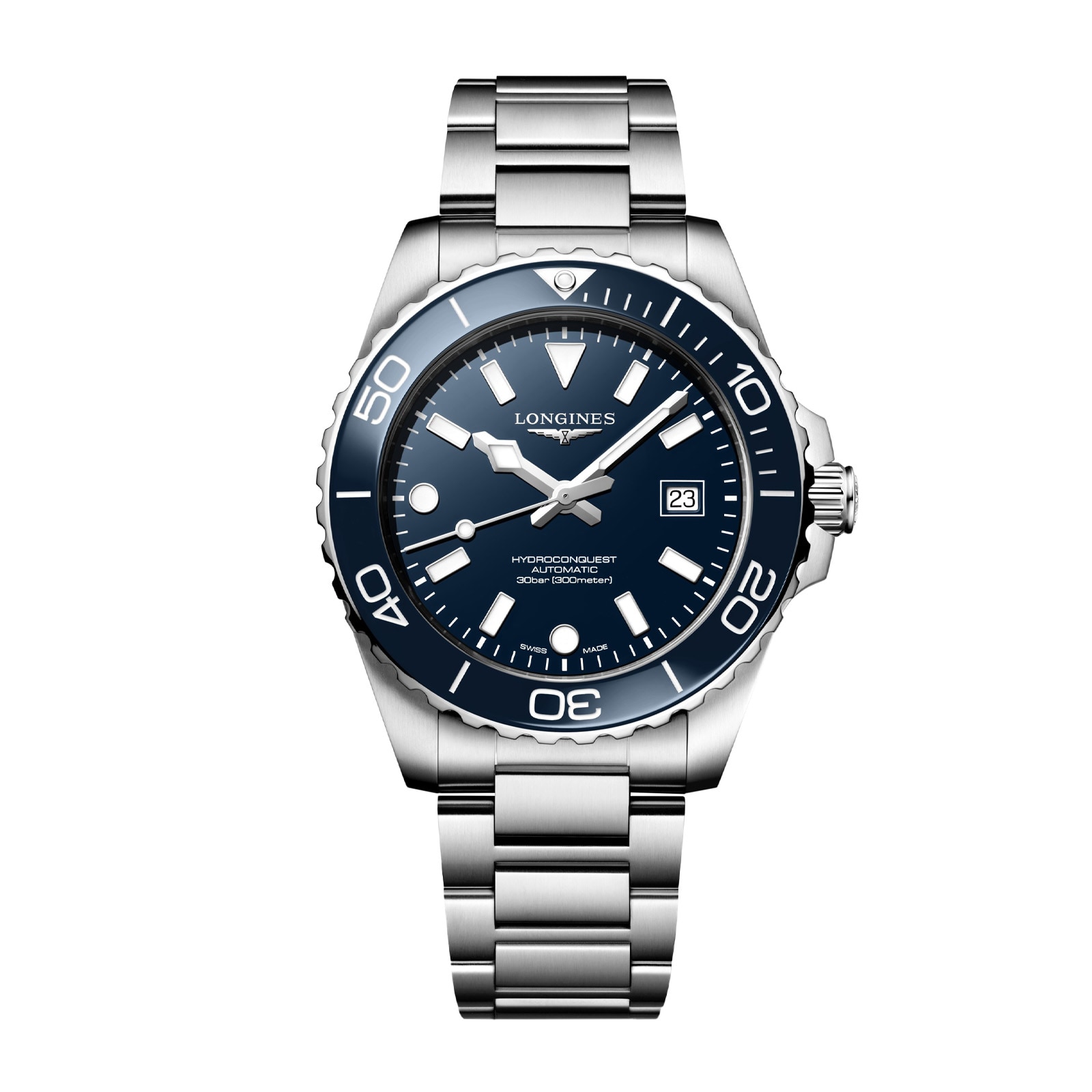 l5k4hotz0ej.jpg Longines HydroConquest 42mm Mens Watch Blue MPN: L37884966 - Image 1