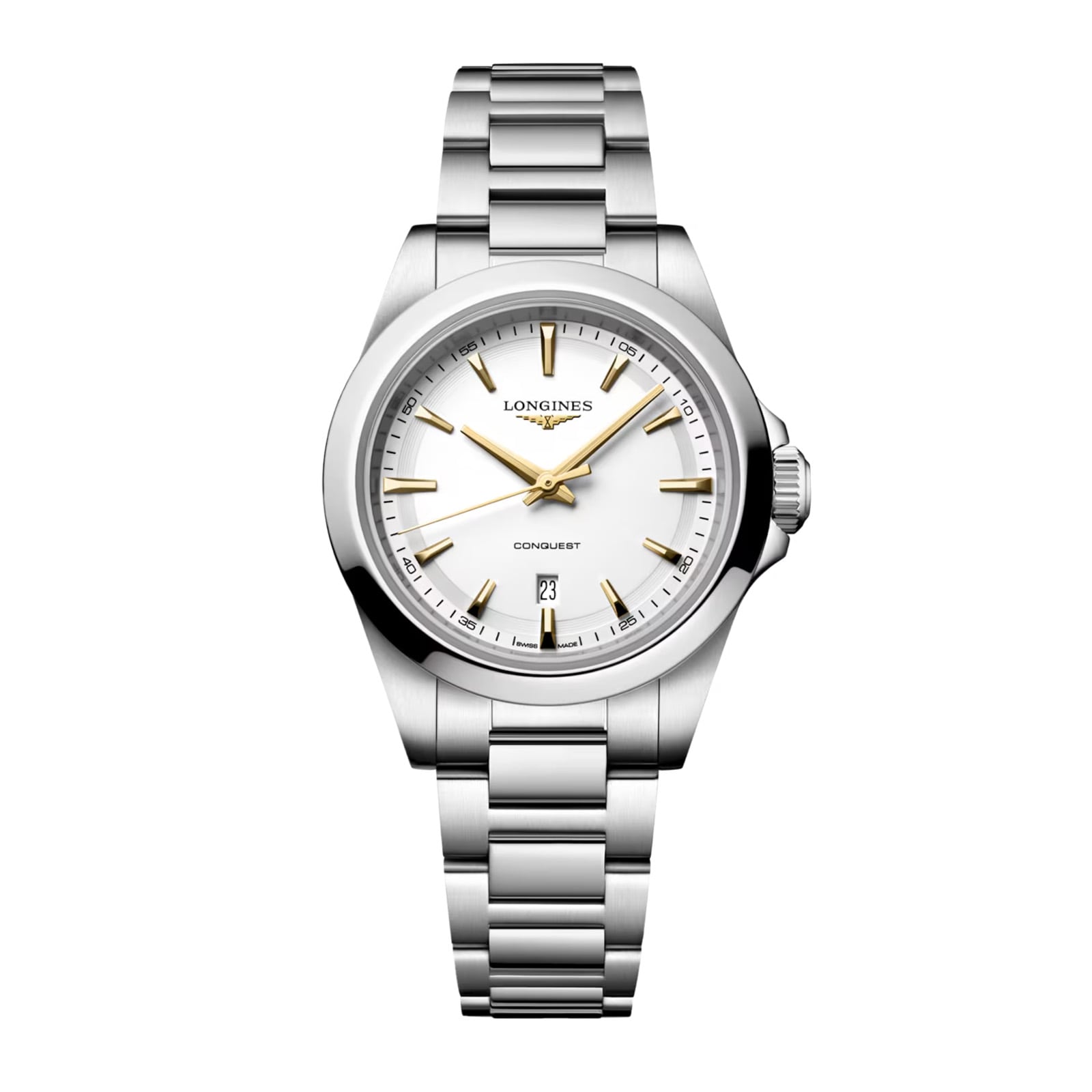 kh0lhdjrzz5.jpg Longines Conquest Quartz 30mm Ladies Watch White MPN: L33504126 - Image 1