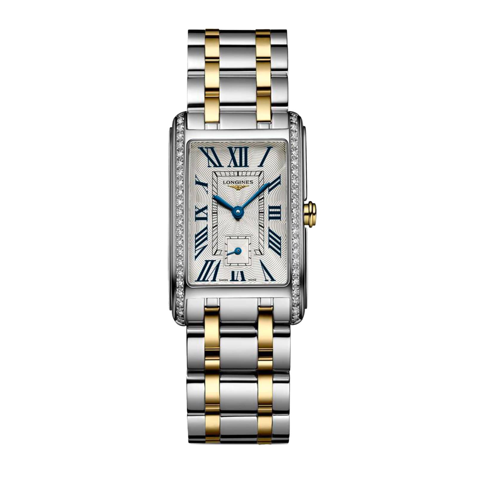 w0d3jsdhjrf.jpg Longines DolceVita 23.30 x 37 mm Stainless Steel and Yellow Gold Ladies Watch MPN: L55125787 - Image 1