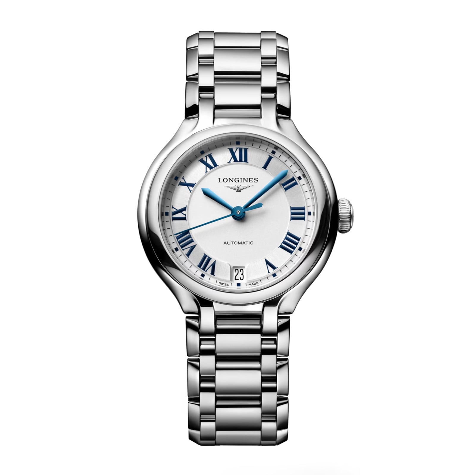 lai4uzn2ewf.jpg Longines PrimaLuna 34mm Ladies Watch Silver MPN: L81244716 - Image 1