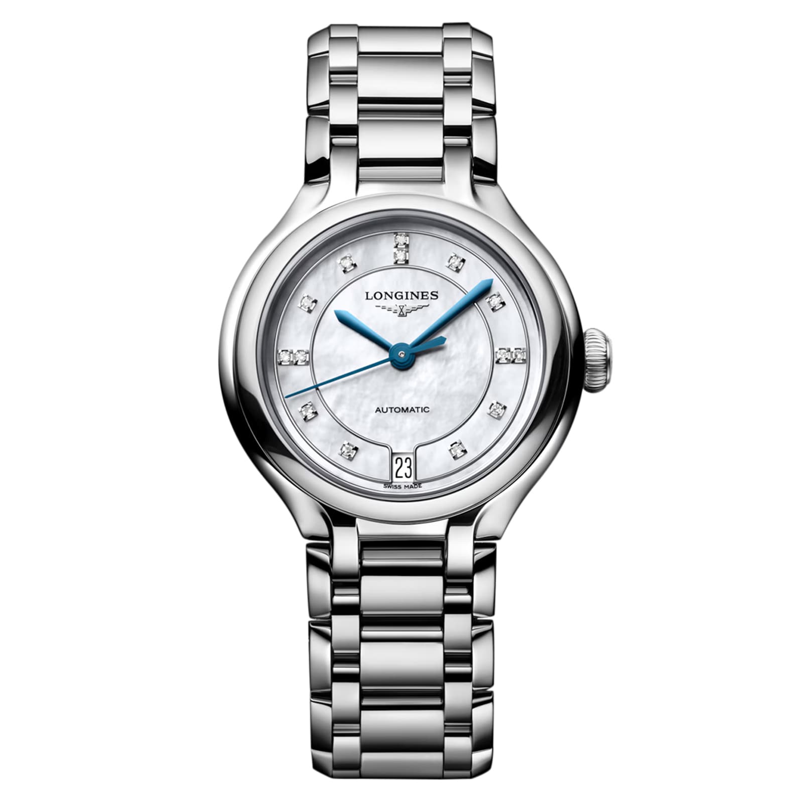 3h5x2d2r2v1.jpg Longines PrimaLuna 34mm Ladies Watch Mother Of Pearl MPN: L81244876 - Image 1