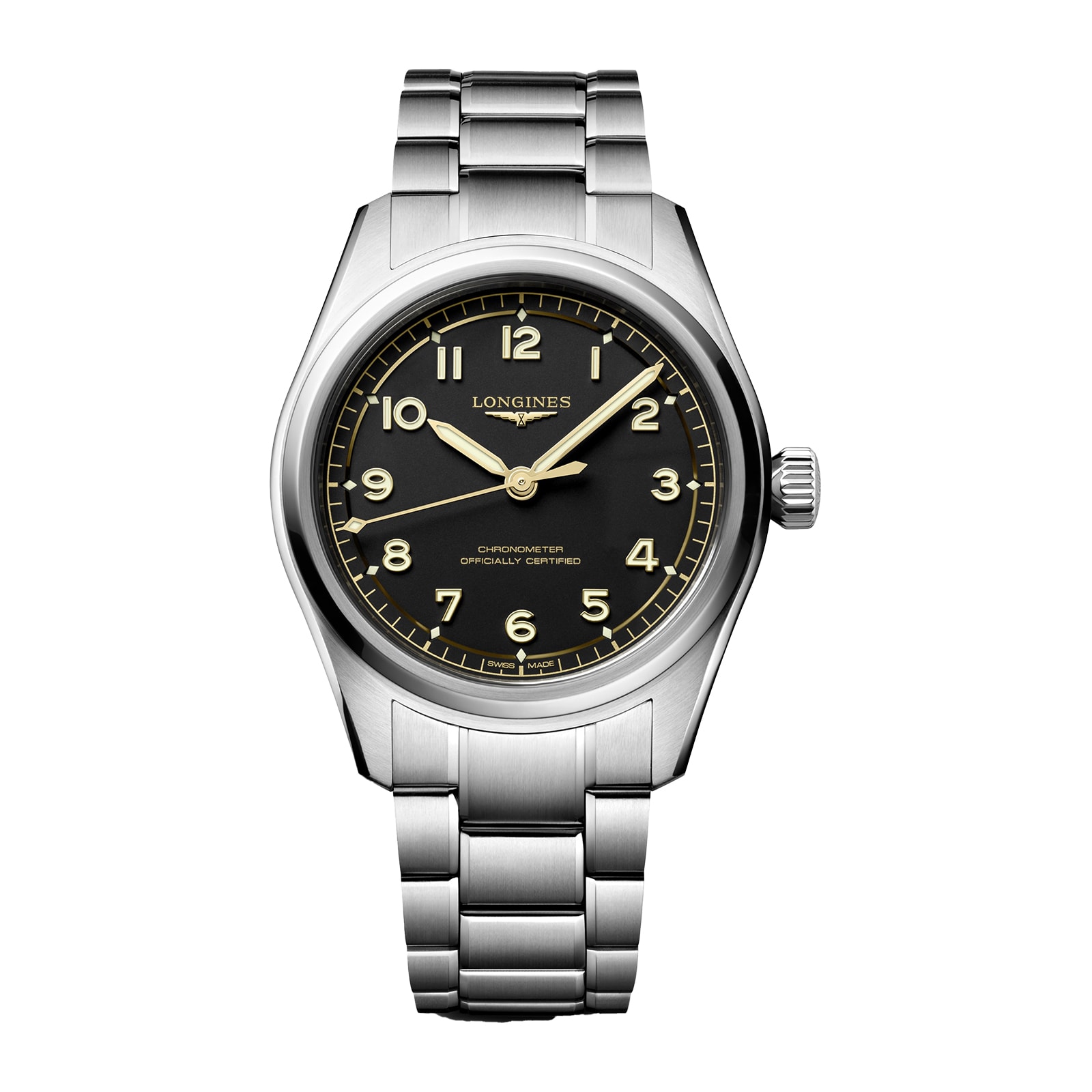 2r0vvh0olbm.jpg Longines Spirit Pilot 3 Hands 39mm Mens Watch Black MPN: L38094536 - Image 1