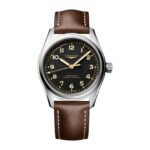 Longines Spirit Pilot 3 Hands 39mm Mens Watch Leather Black  MPN: L38094532