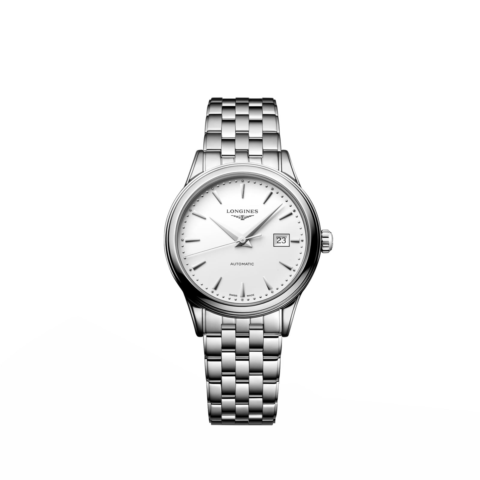 bybpobuemyh.jpg Longines Flagship Classic 30mm Ladies Watch White Stainless Steel MPN: L43744186 - Image 1