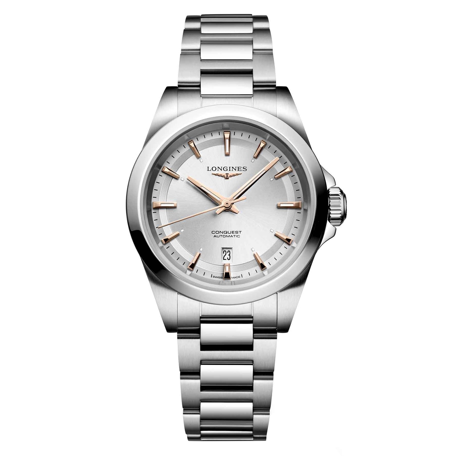 vzn1ykougi2.jpg Longines Conquest 30mm Ladies Watch Silver MPN: L33204726 - Image 1