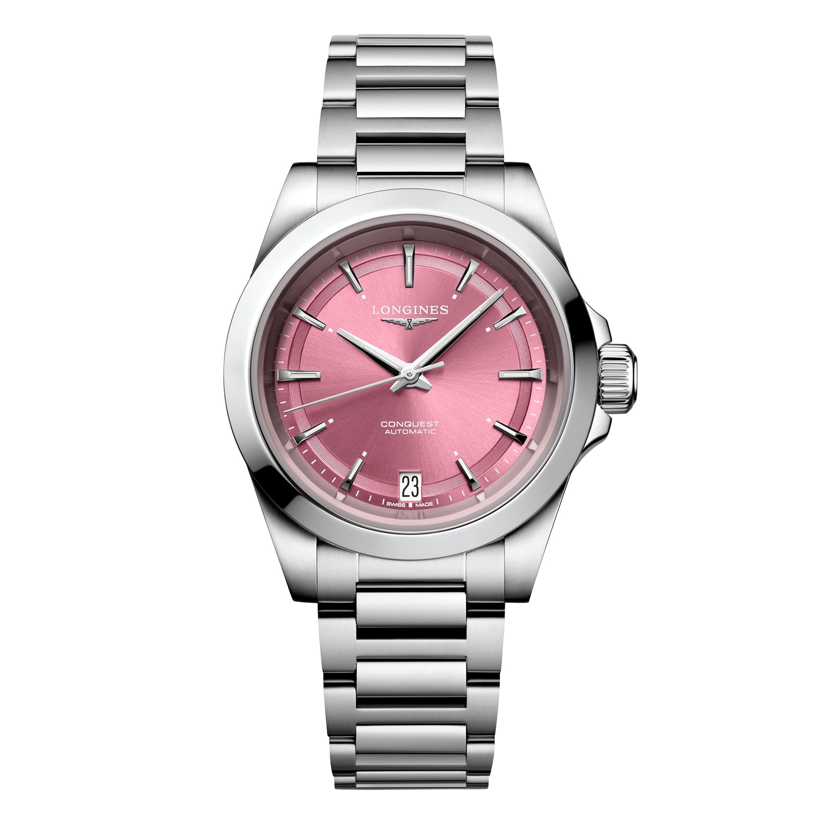 a5hnnxnk1k5.jpg Longines Conquest 34mm Ladies Watch Pink MPN: L34304996 - Image 1