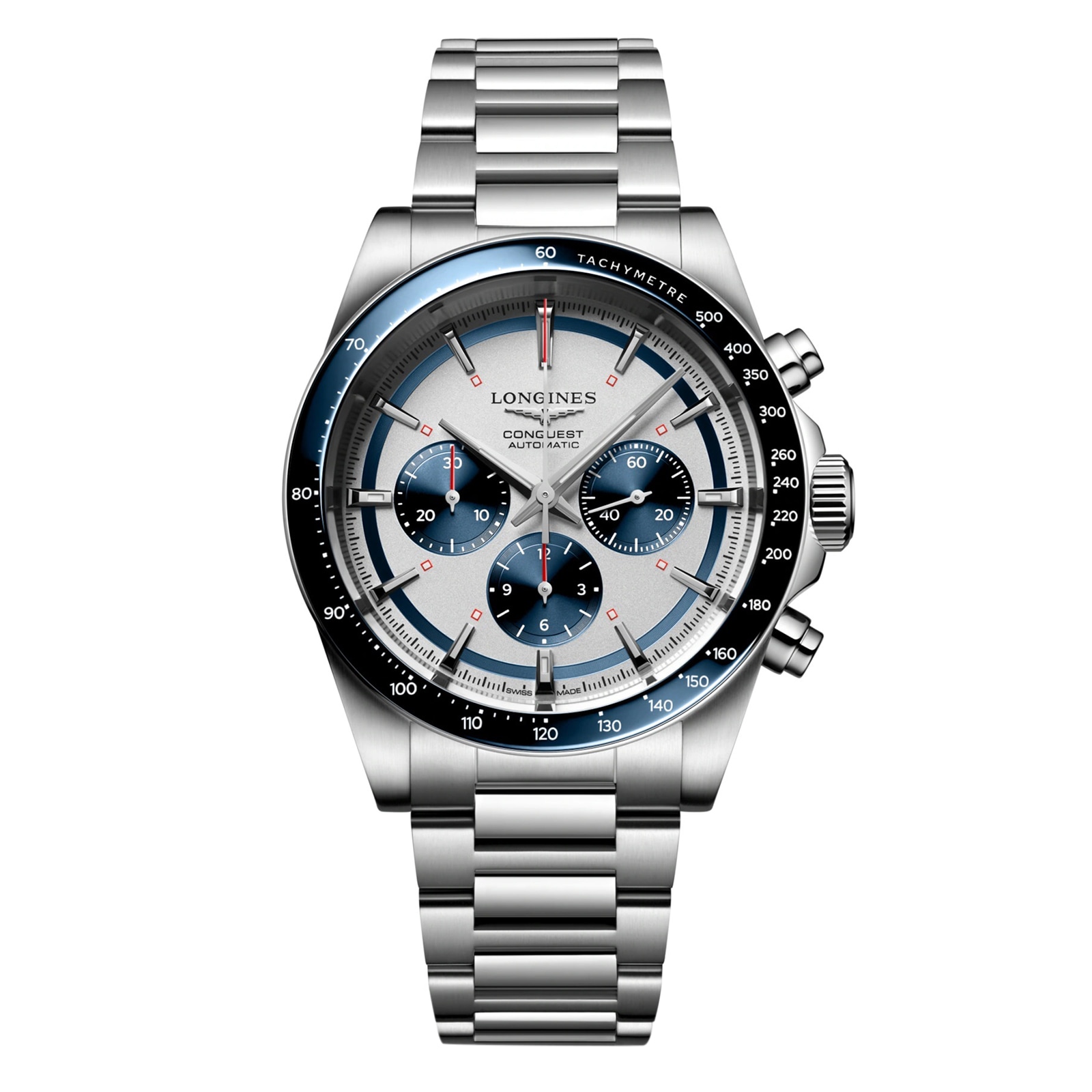j4ph103clmu.jpg Longines Conquest Stainless Steel Automatic 42mm Mens Watch MPN: L38354986 - Image 1