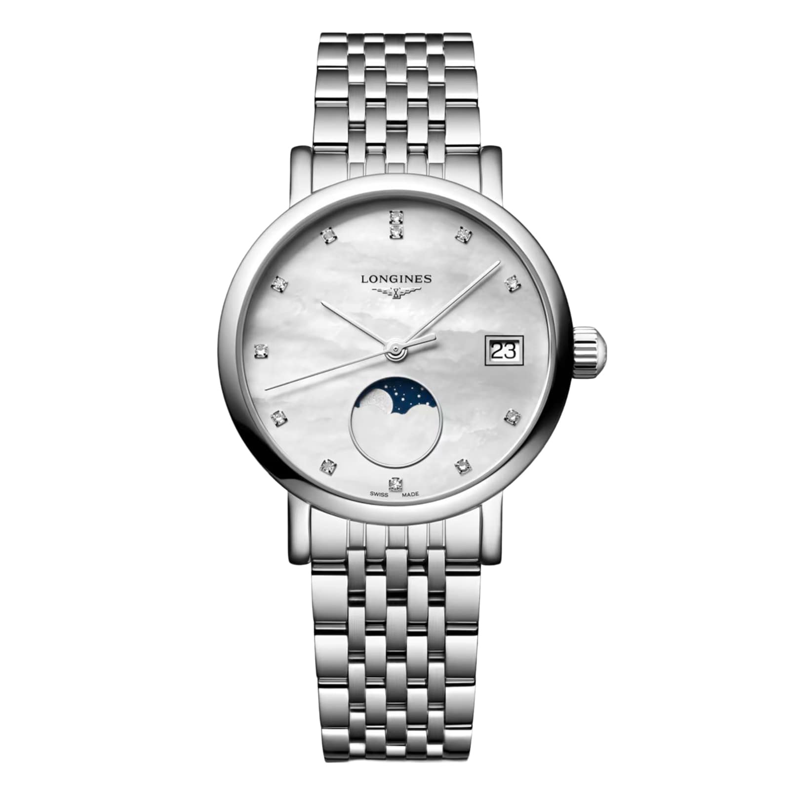py5pn5kenhj.jpg Longines Elegant Collection 30mm Ladies Watch Mother Of Pearl Stainless Steel MPN: L43304876 - Image 1