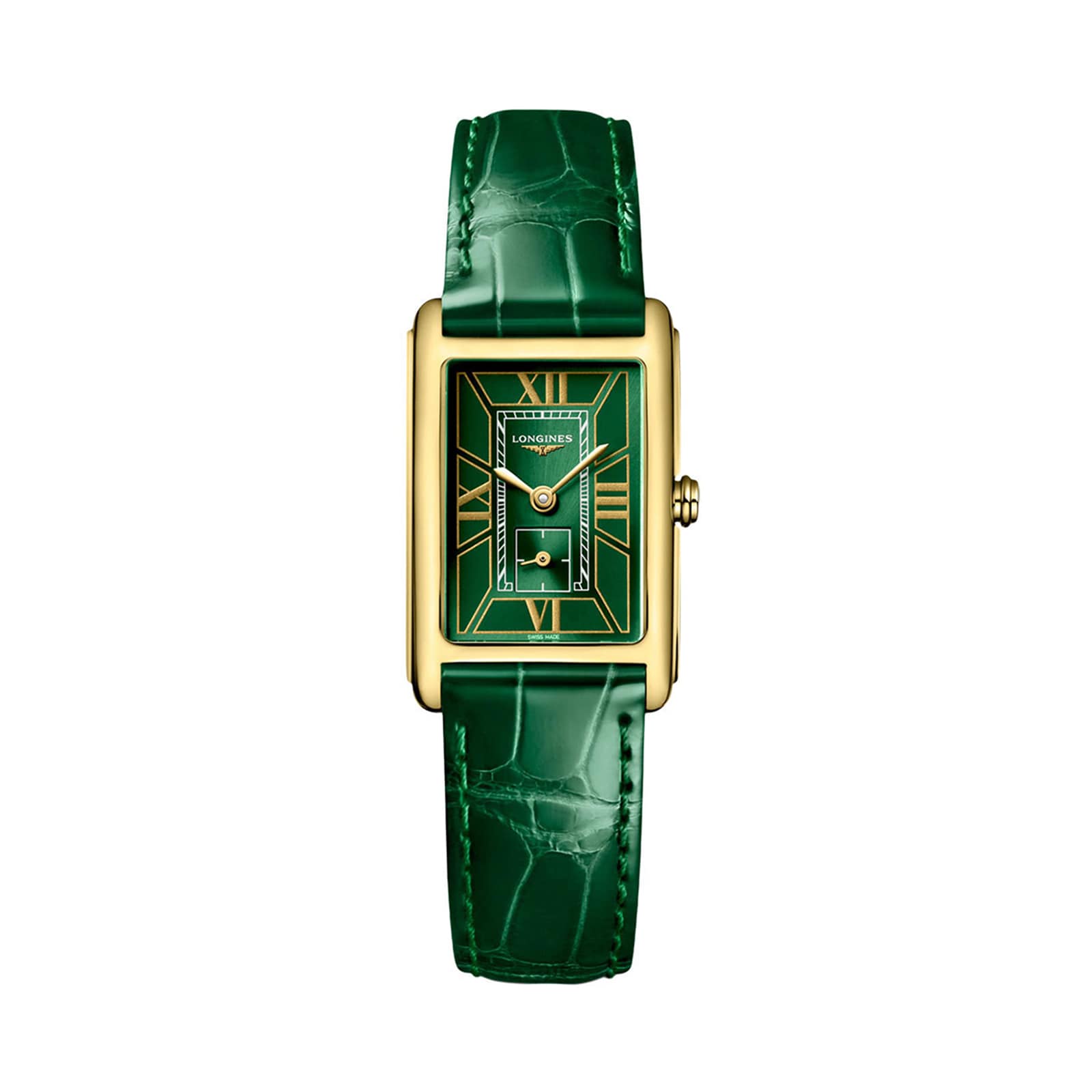 fvpy43hvmuy.jpg Longines DolceVita 20.5mm X 32mm Ladies Watch Green MPN: L52556952 - Image 1
