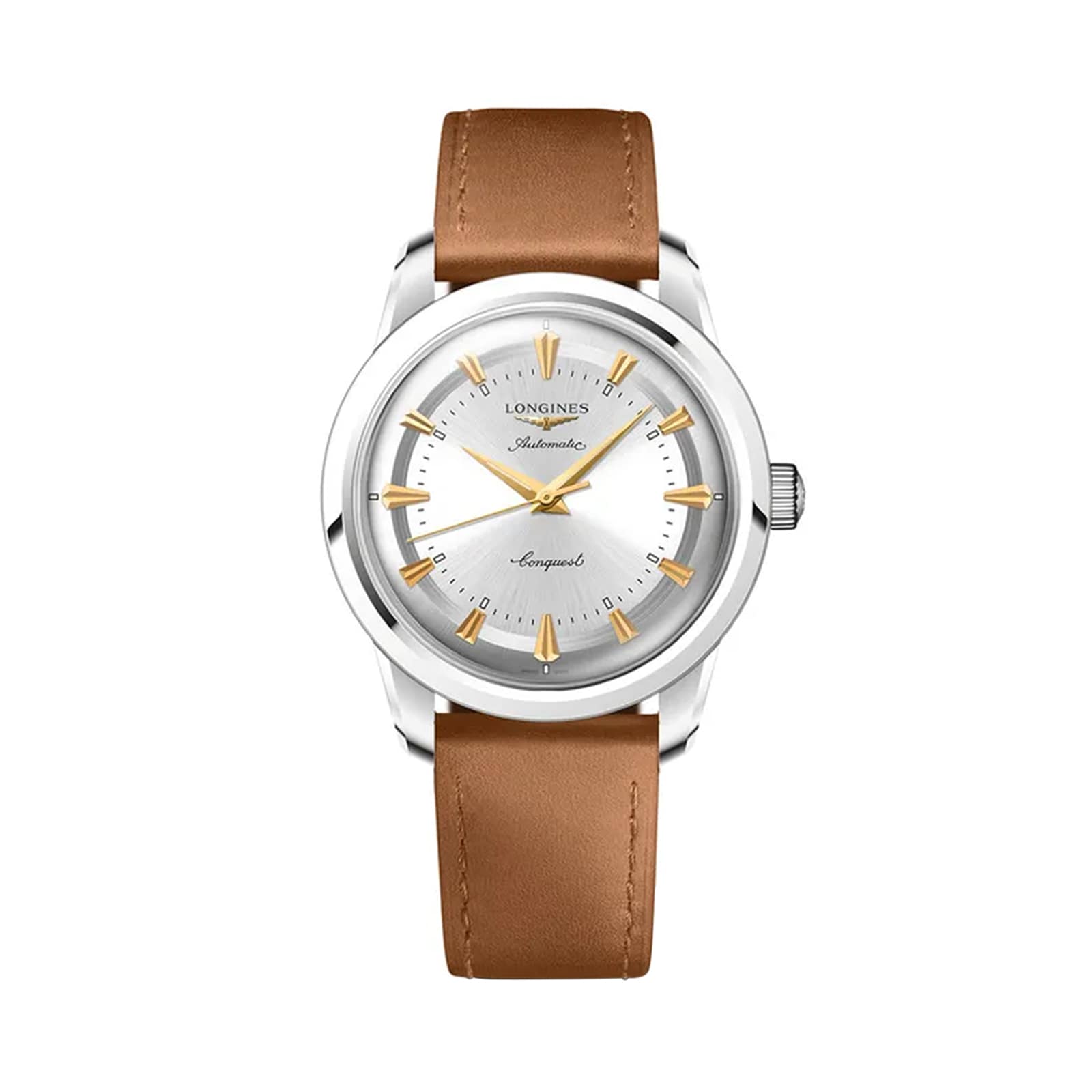 fwww4ajbbf2.jpg Longines Conquest Heritage 38mm Mens Watch Silver MPN: L16494722 - Image 1