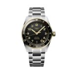 Longines Spirit Zulu Time 39mm Mens Watch Black Stainless Steel  MPN: L38025536