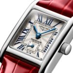 Longines Mini DolceVita 21.5mm X 29mm Ladies Watch Silver Red Alligator  MPN: L52004715 - Image 4