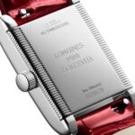 Longines Mini DolceVita 21.5mm X 29mm Ladies Watch Silver Red Alligator  MPN: L52004715 - Image 5