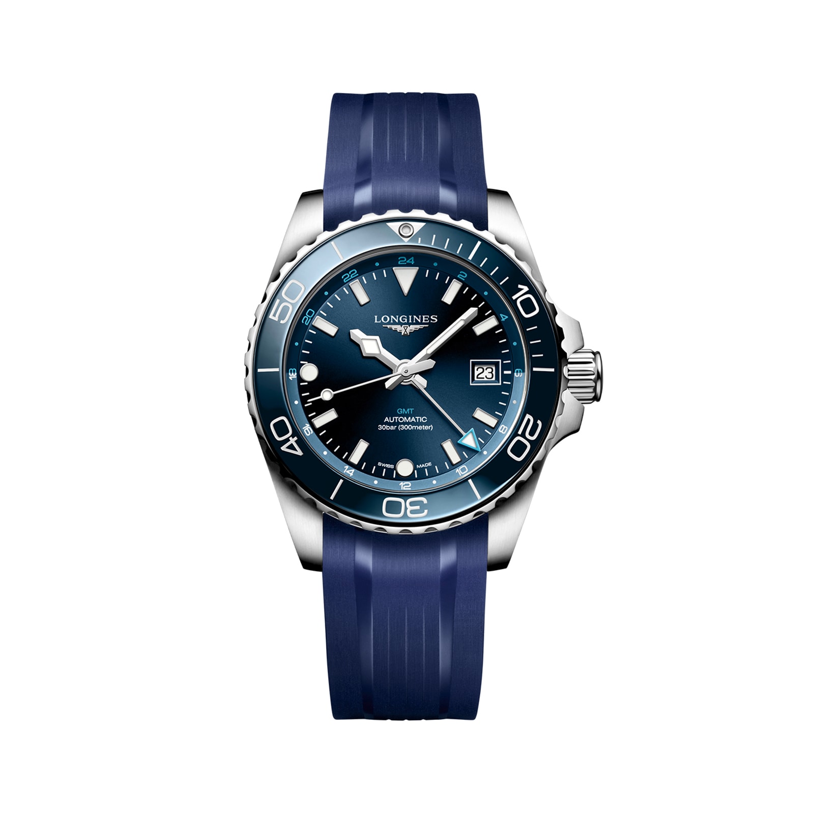 elpslnze1yc.jpg Longines HydroConquest 41mm Mens Watch Blue Rubber MPN: L37904969 - Image 1
