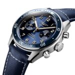 Longines Spirit Flyback 42mm Steel Blue Fabric Strap Blue Sunray Dial  MPN: L38214932 - Image 3