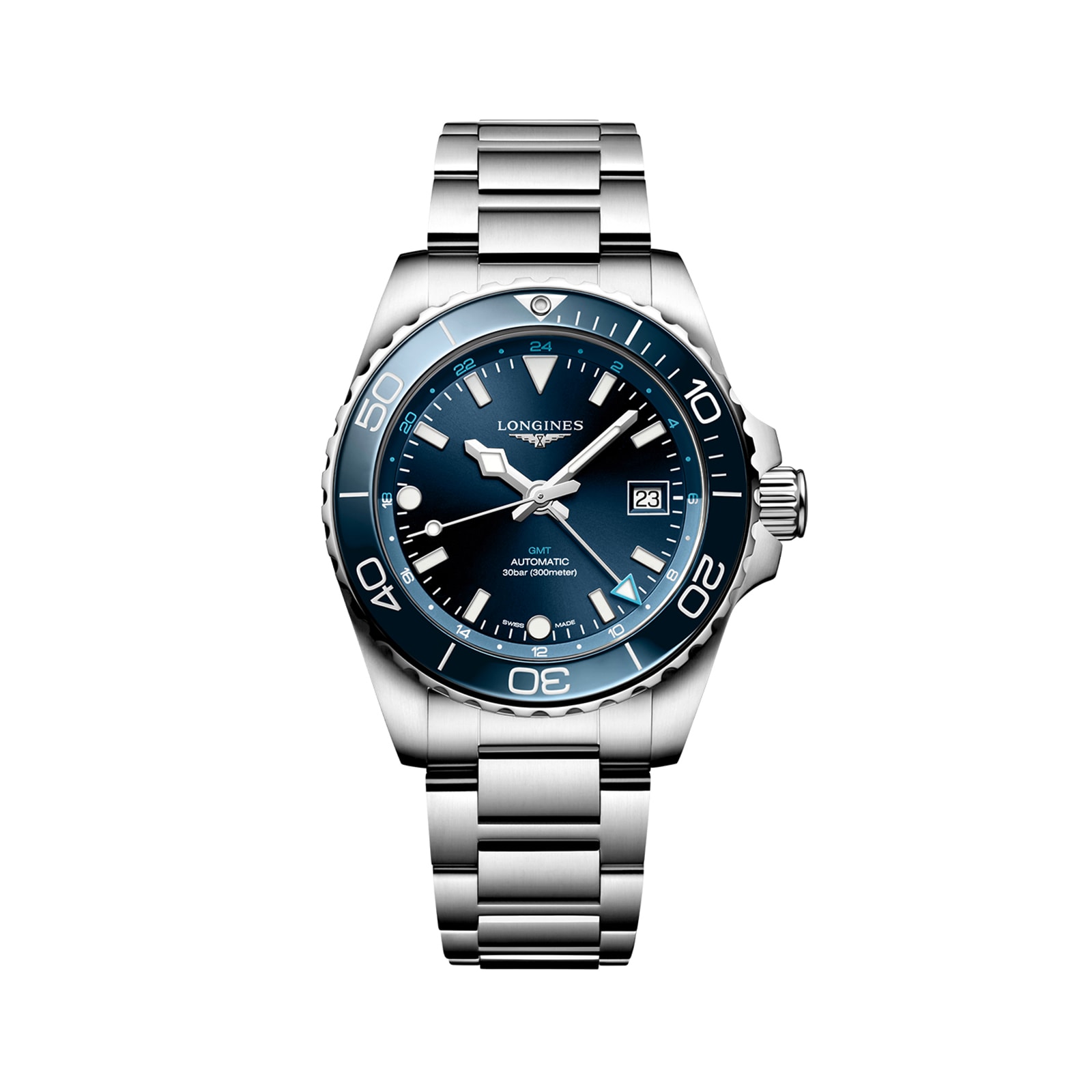xemdpmnqmxw.jpg Longines HydroConquest 41mm Mens Watch Blue Stainless Steel MPN: L37904966 - Image 1