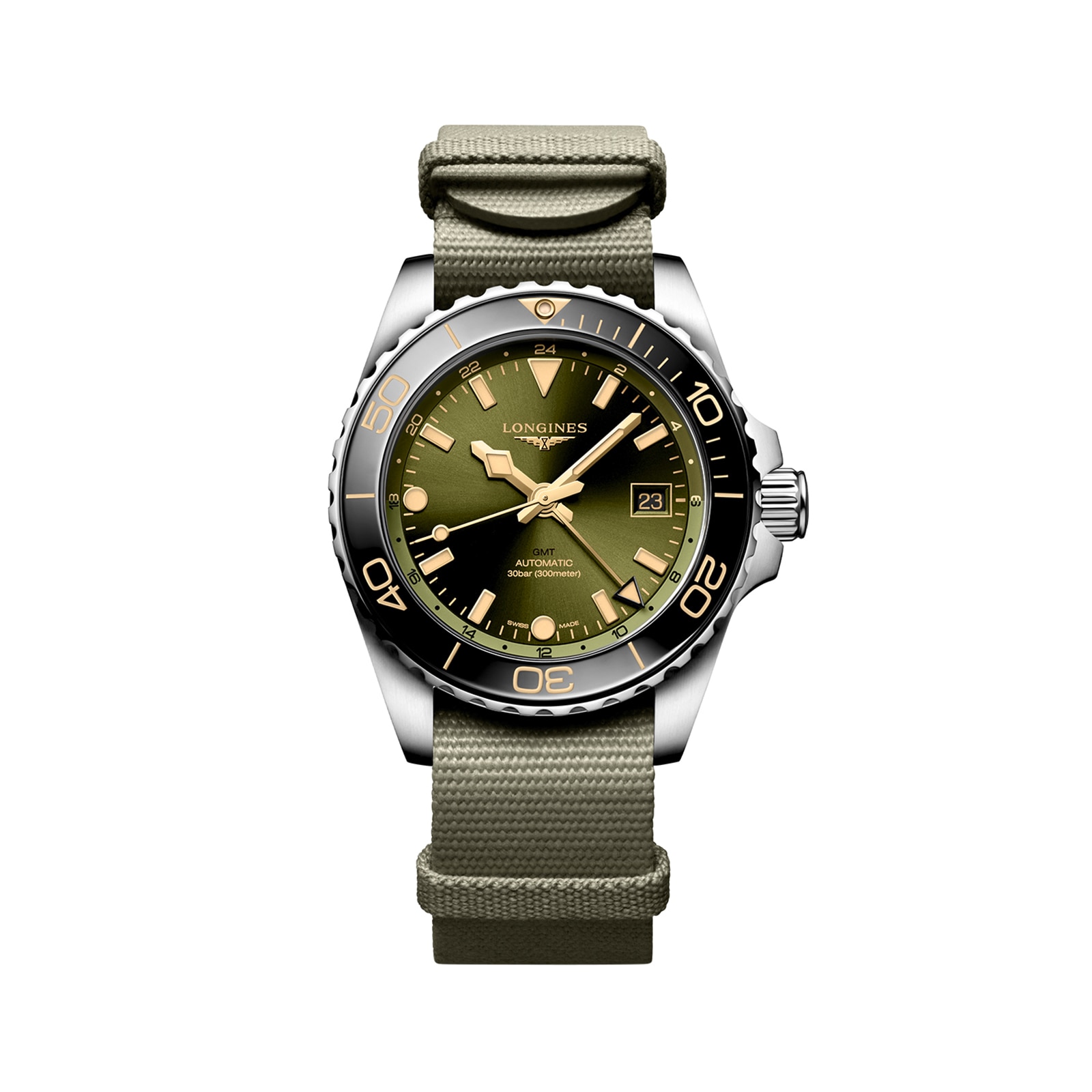 3nah5jet12r.jpg Longines HydroConquest 41mm Mens Watch Green MPN: L37904062 - Image 1
