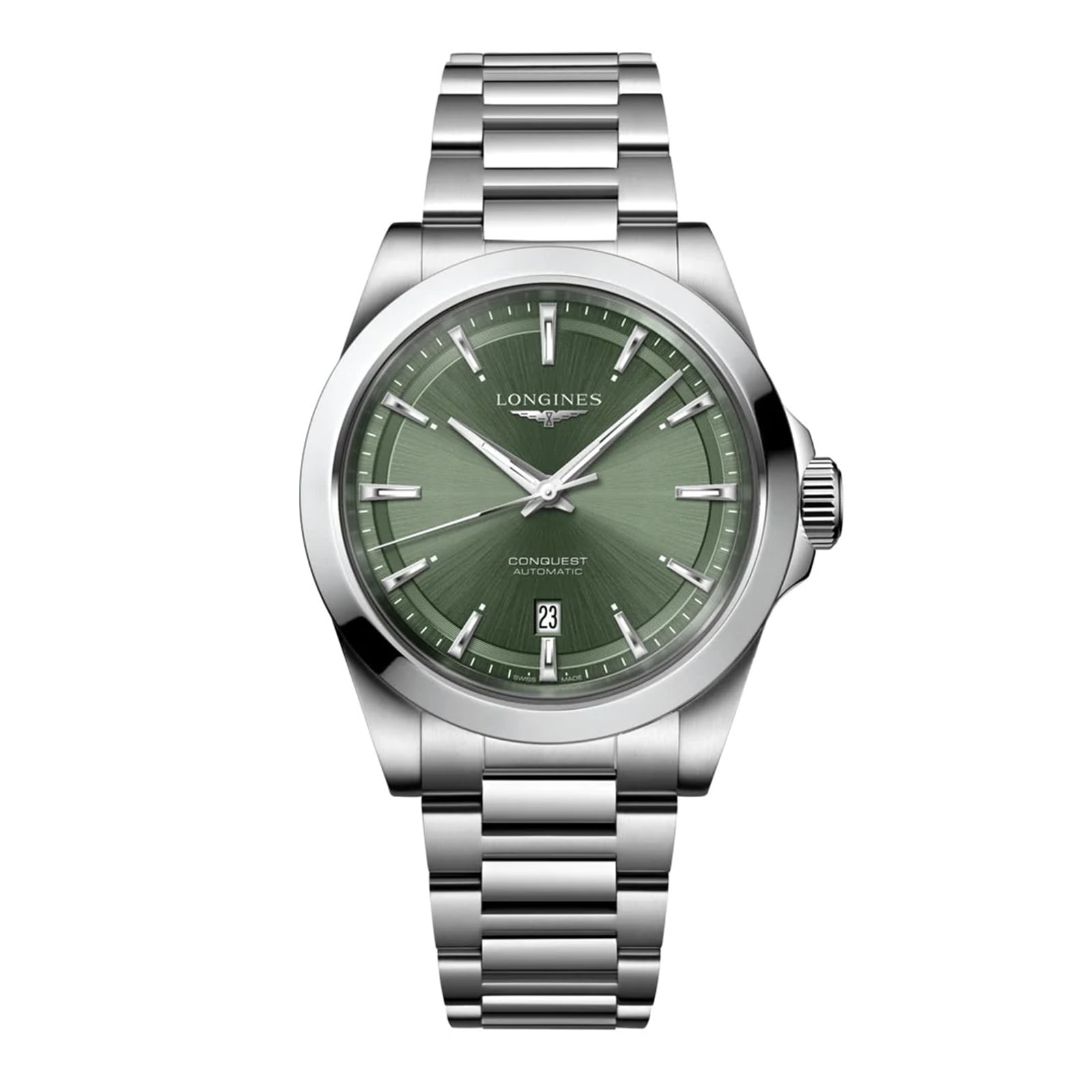 fkjeoyeqzo0.jpg Longines Conquest 41mm Mens Watch Green MPN: L38304026 - Image 1