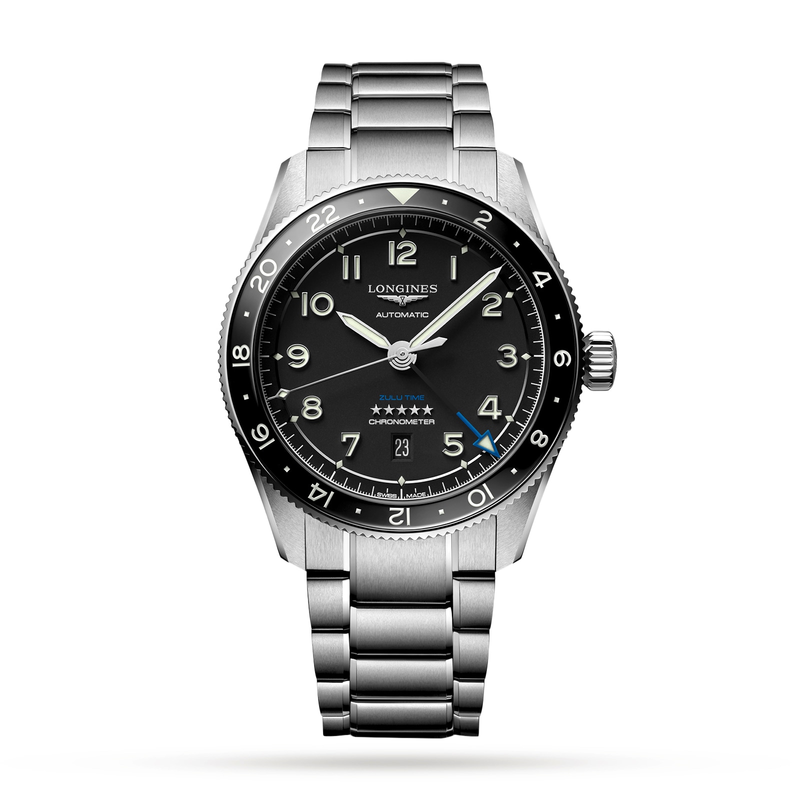 3mi33obwneo.jpg Longines Spirit Zulu Time “Pioneering time zones” 42mm MPN: L38124536 - Image 1