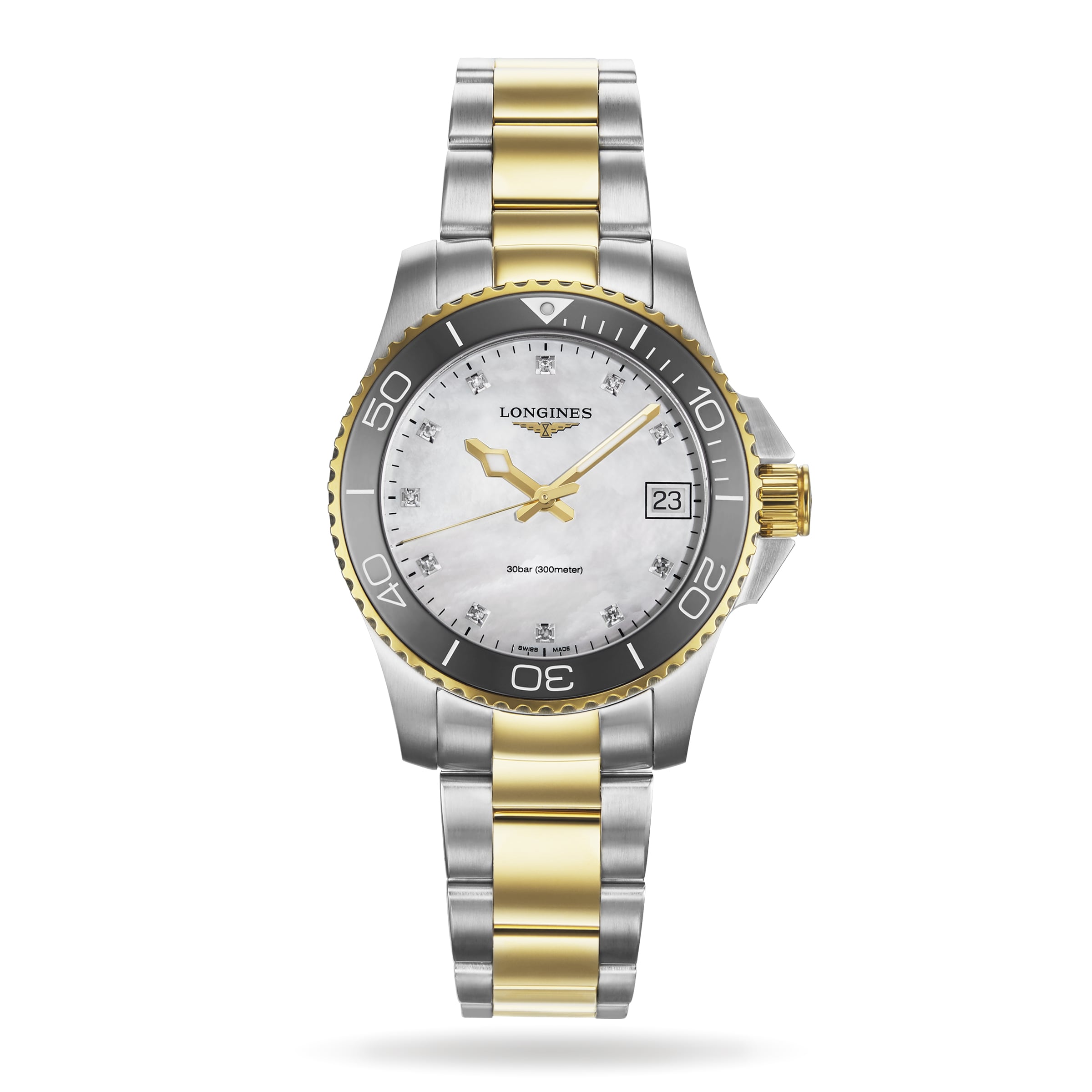5qdcwoiin5v.jpg Longines HydroConquest 32mm Ladies Watch Mother Of Pearl Exclusive to The Watches Of Switzerland Group MPN: L33703876 - Image 1