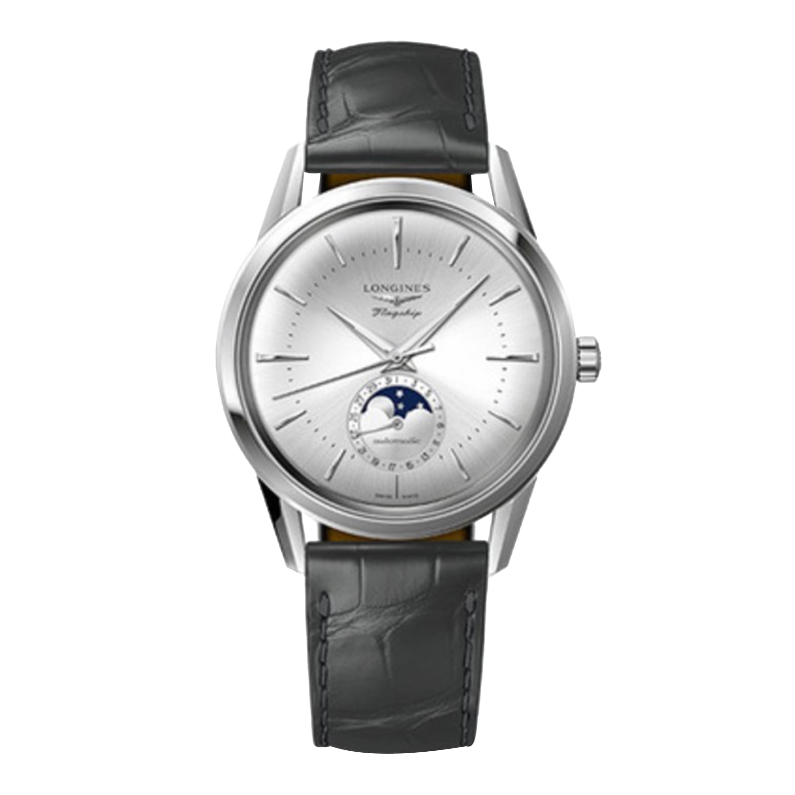 5rtdlipyael.jpg Longines Flagship Classic 38.5mm Mens Watch Silver MPN: L48154722 - Image 1