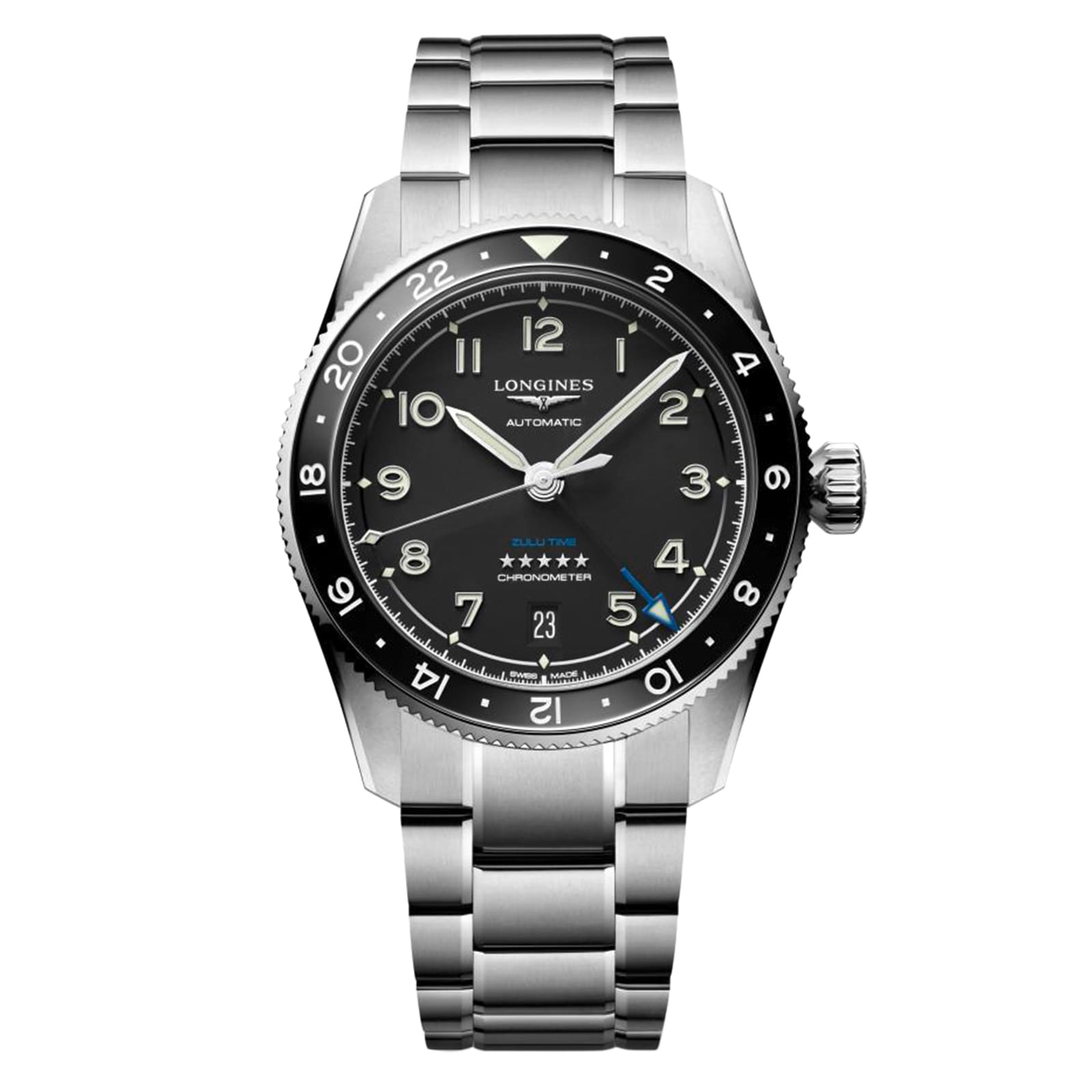 g2ndyjxueik.jpg Longines Spirit Avigation 39mm Mens Watch Black MPN: L38024536 - Image 1