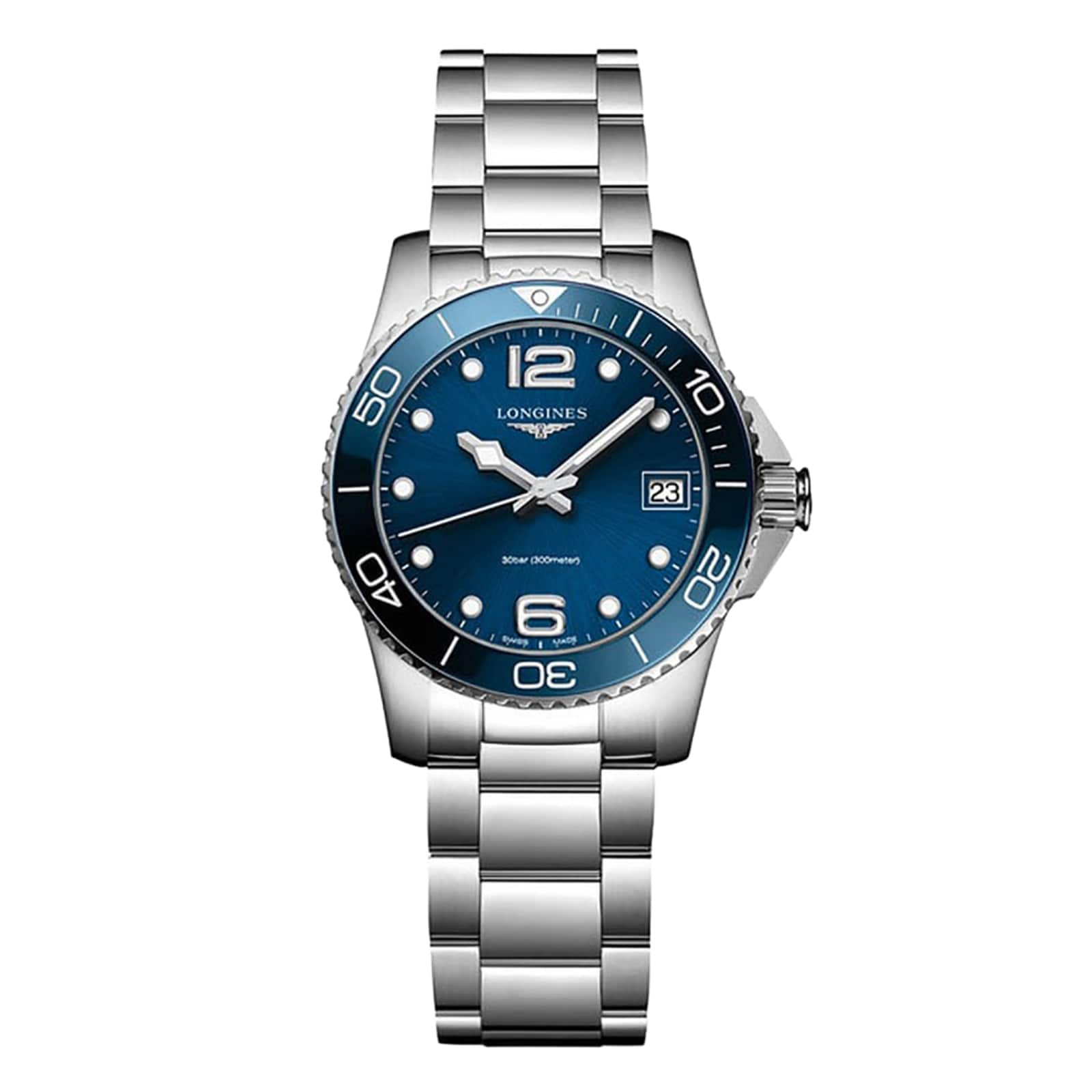 yd3fikh4vbu.jpg Longines HydroConquest 32mm Ladies Watch Blue MPN: L33704966 - Image 1