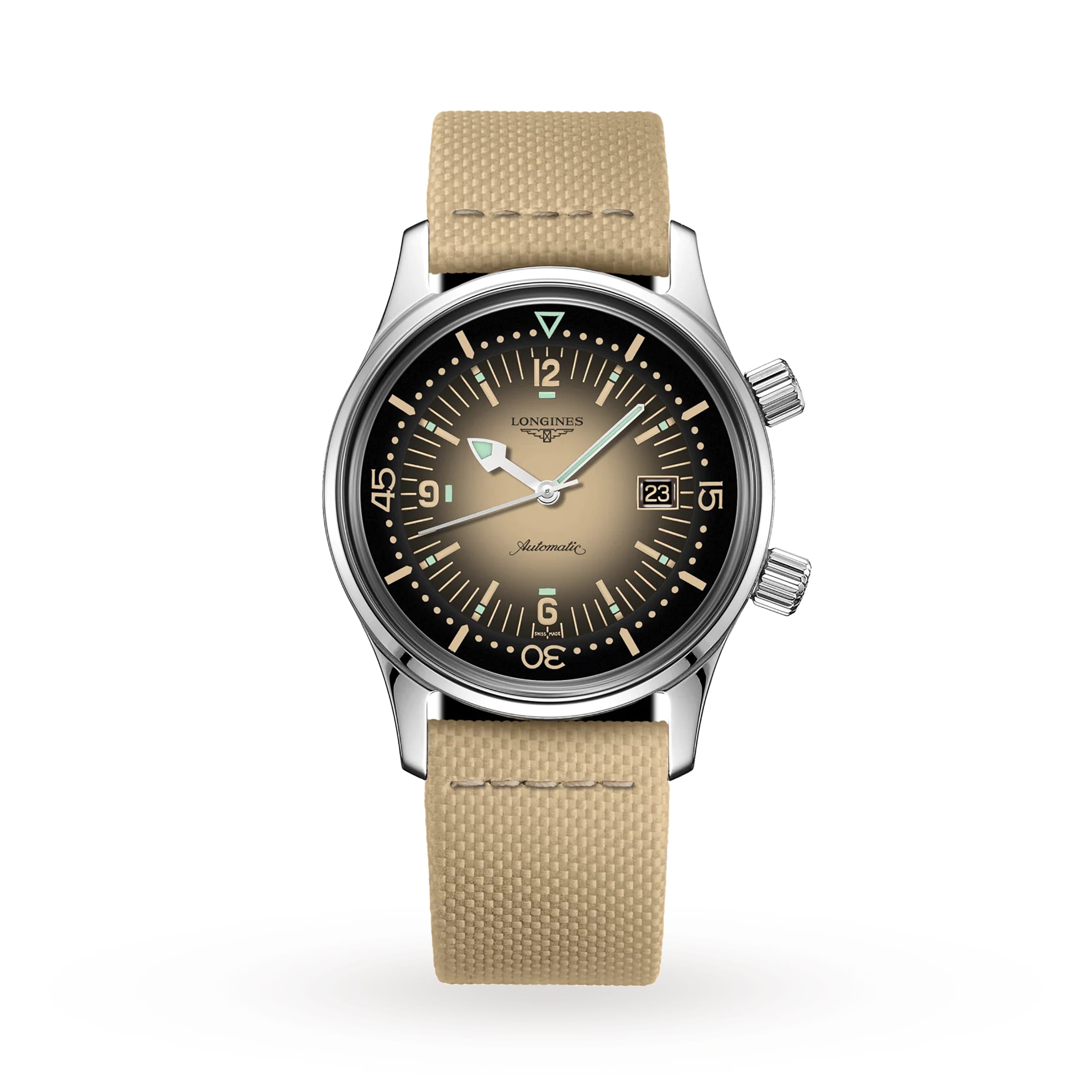 l2ktp44opyc.jpg Longines Legend Diver 36mm Mens Watch Beige MPN: L33744302 - Image 1