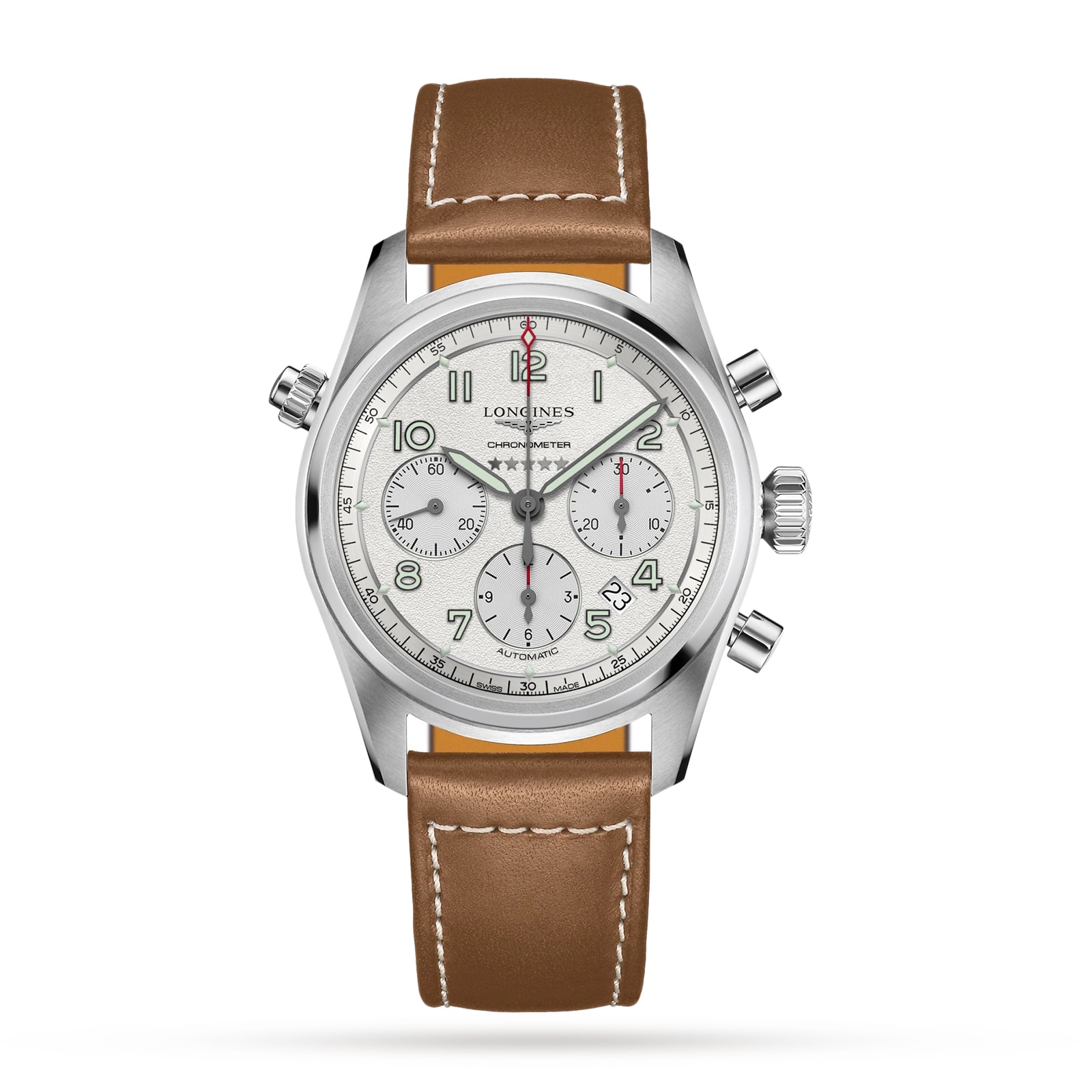 zeh2f0aoshj.jpg Longines Spirit 42mm Mens Watch MPN: L38204732 - Image 1