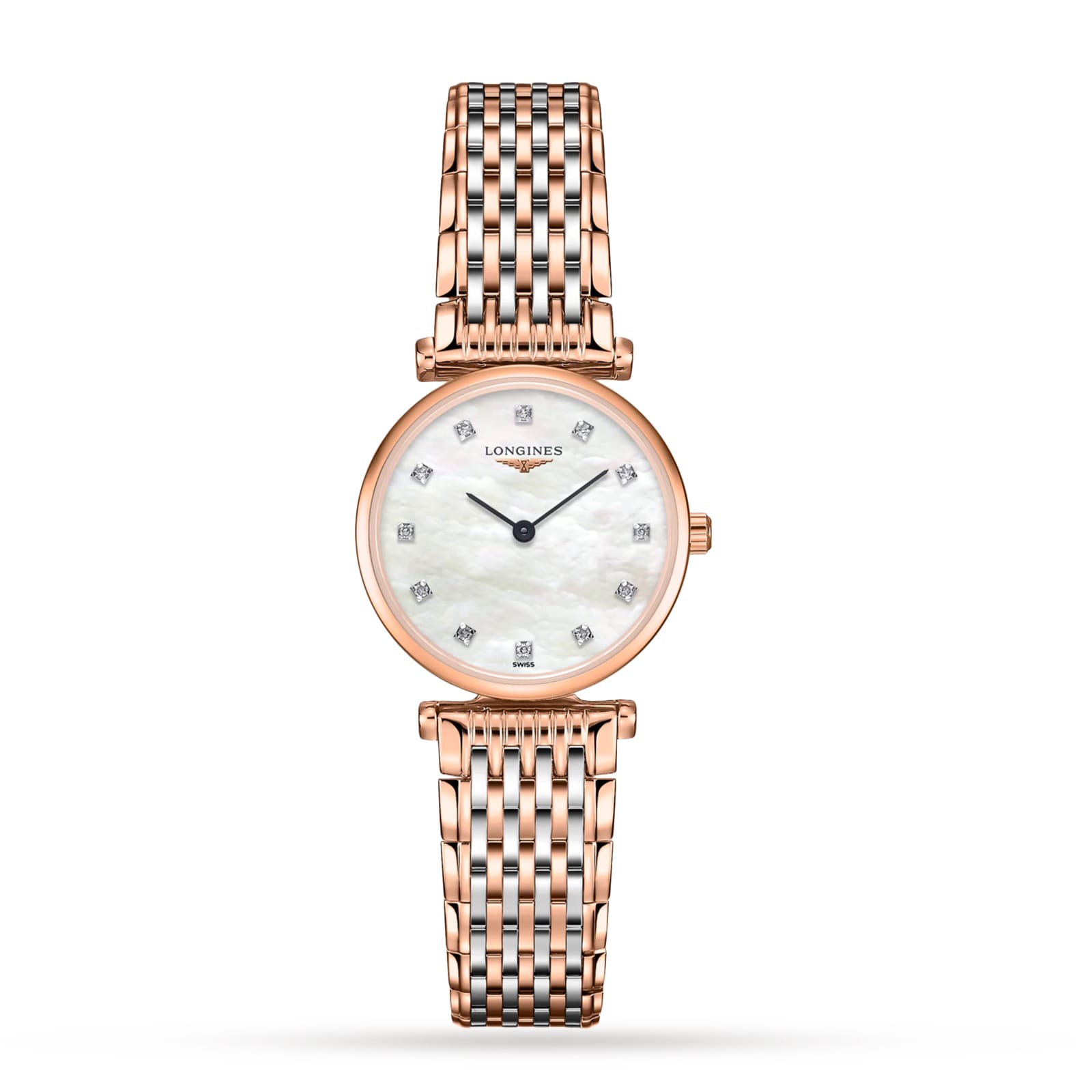 fonwwztboma.jpg Longines La Grande Classique 24mm MOP Dial Stainless Steel/PVD Ladies Watch MPN: L42091977 - Image 1