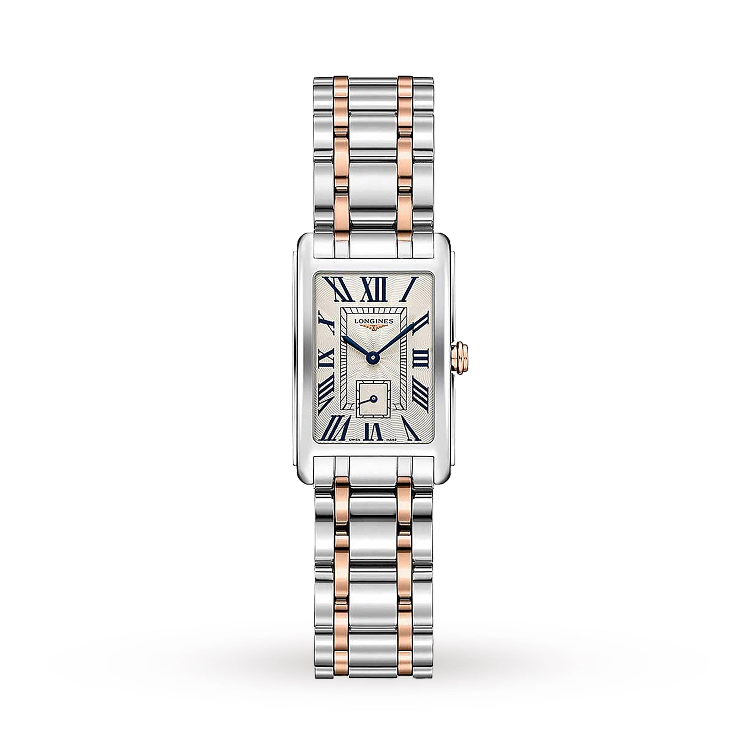 uyg32untiyo.jpg Longines DolceVita 21mm Stainless Steel with 18k Pink Gold Ladies Watch MPN: L52555717 - Image 1