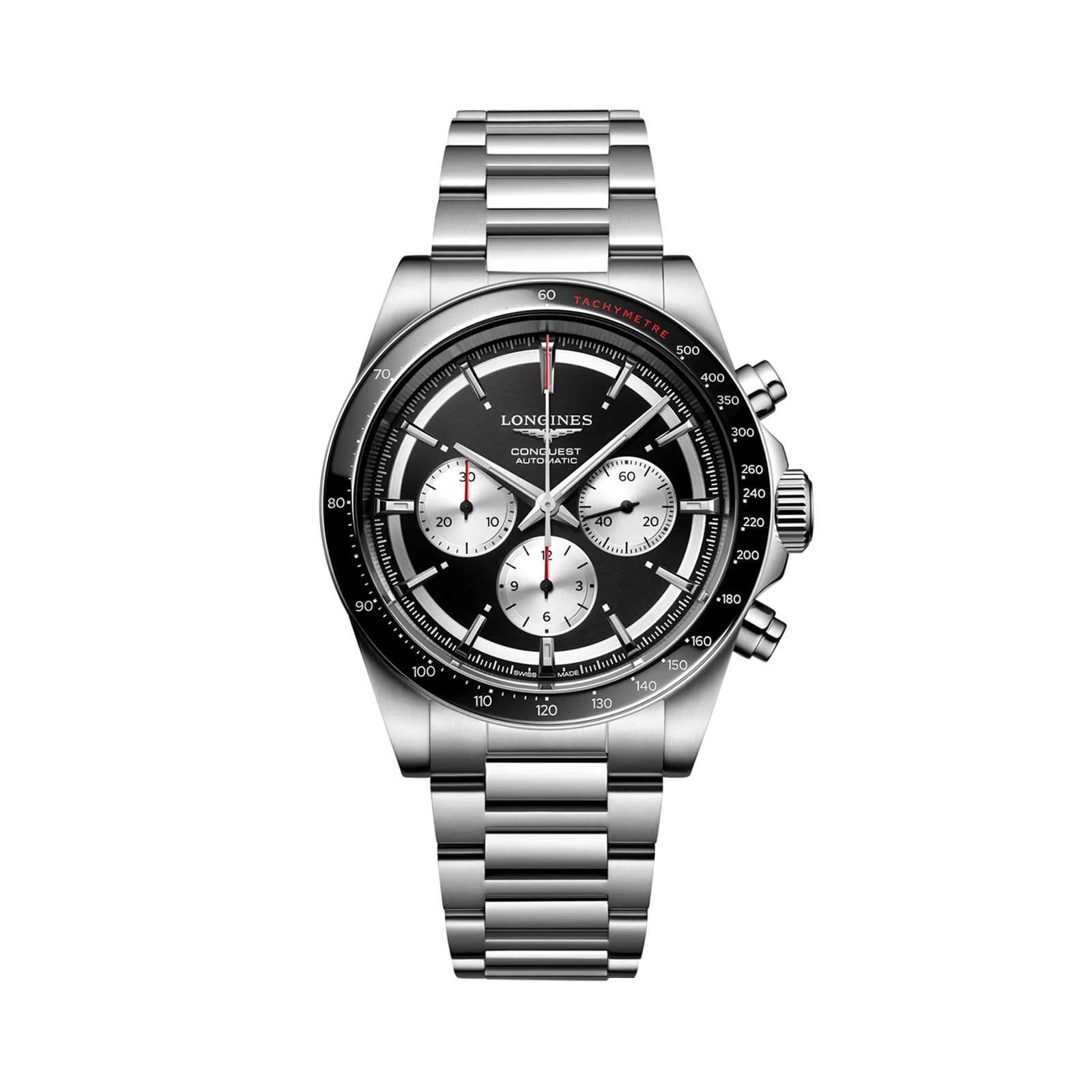 0nbe0usi05n.jpg Longines Conquest Chronograph 42mm Mens Watch Black MPN: L38354526 - Image 1