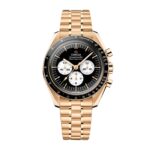 Omega Speedmaster Moonwatch Professional 42mm Mens Watch Black Yellow Gold  MPN: O31060425001002