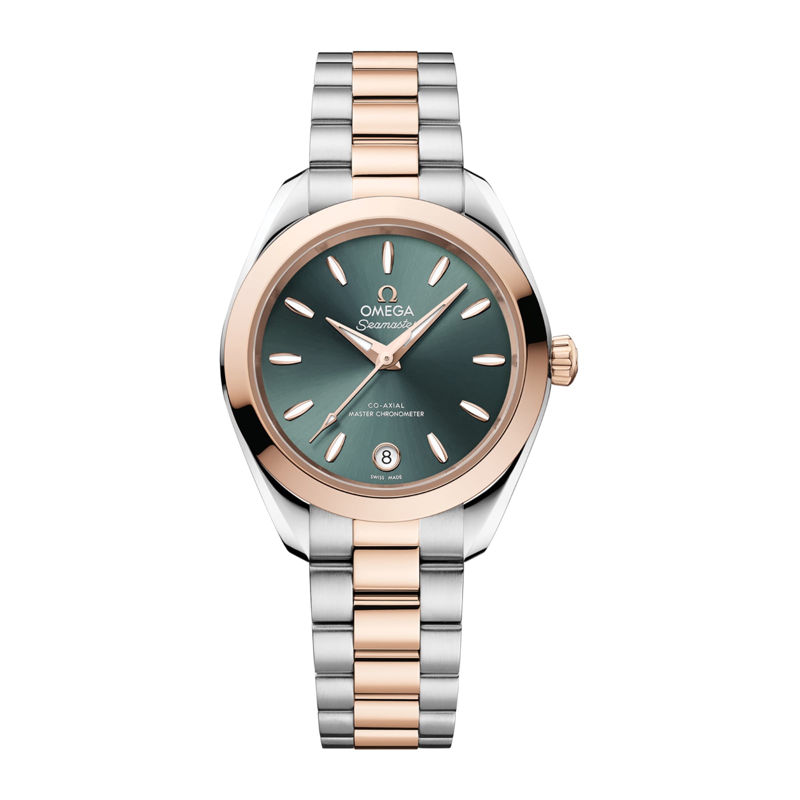 sod4ppp0exw.jpg Omega Seamaster Aqua Terra 30mm Ladies Watch Green 18k Sedna Gold MPN: O22020302010002 - Image 1